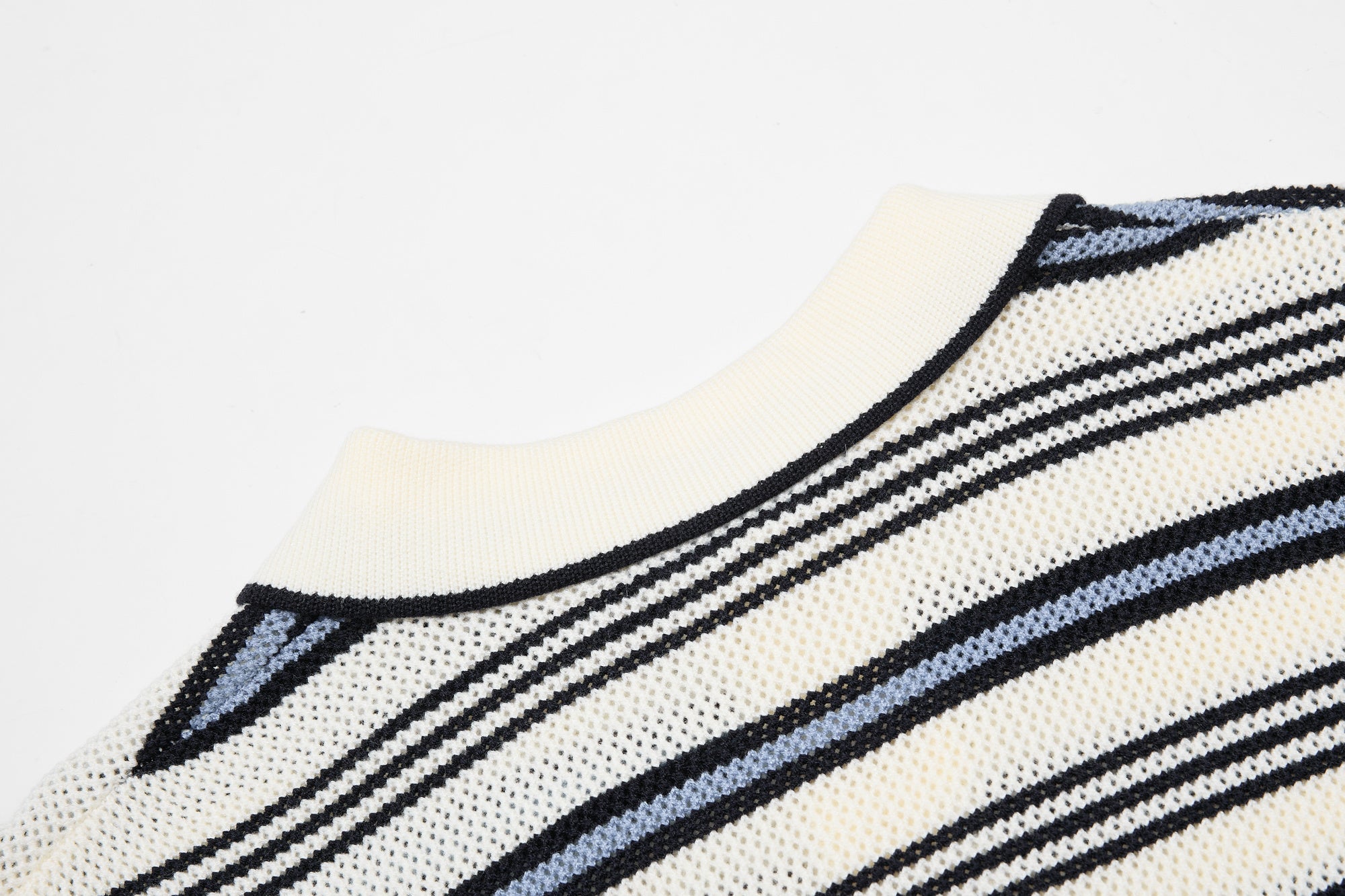 Omirad “Retro Stripe Knit Polo”