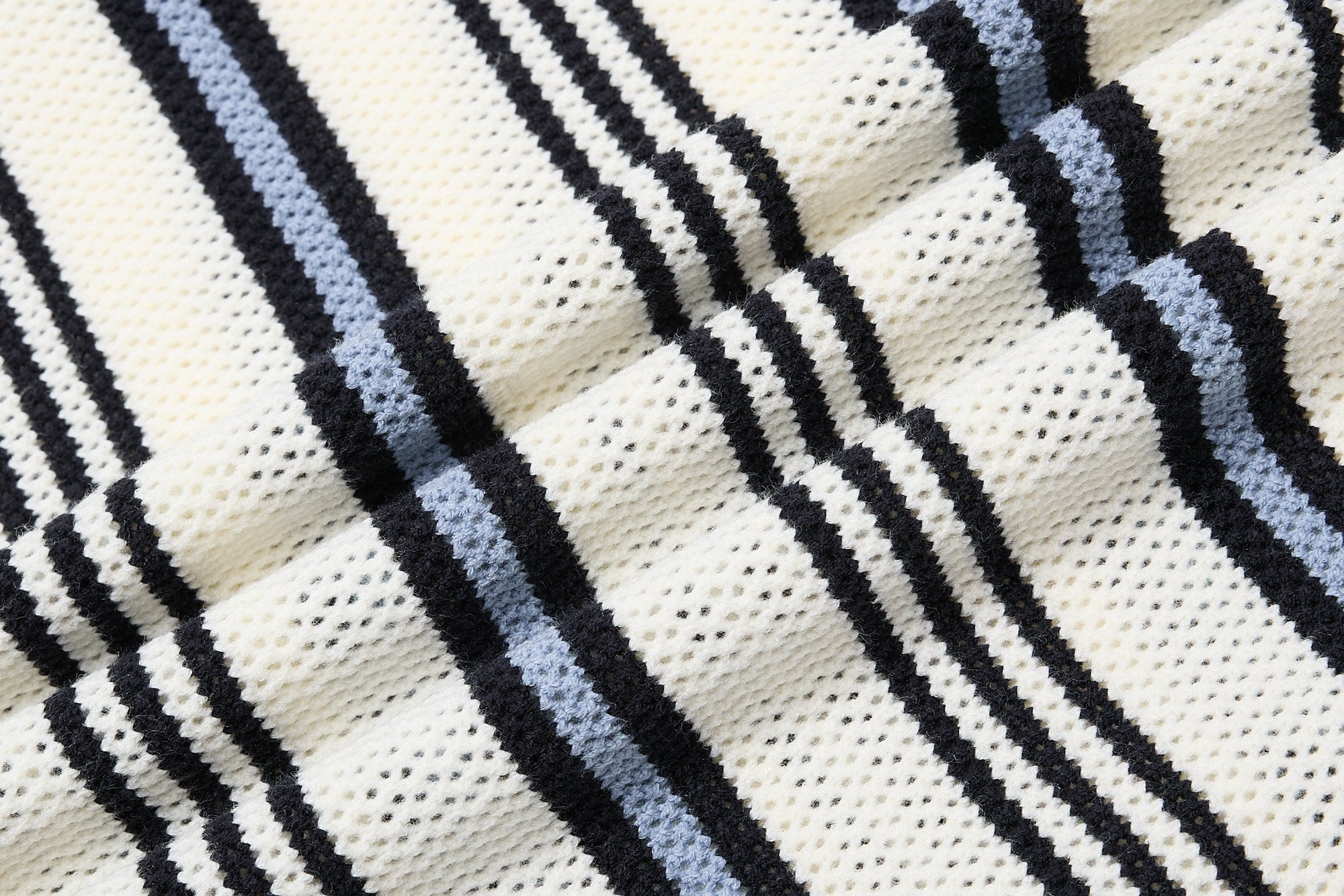 Omirad “Retro Stripe Knit Polo”