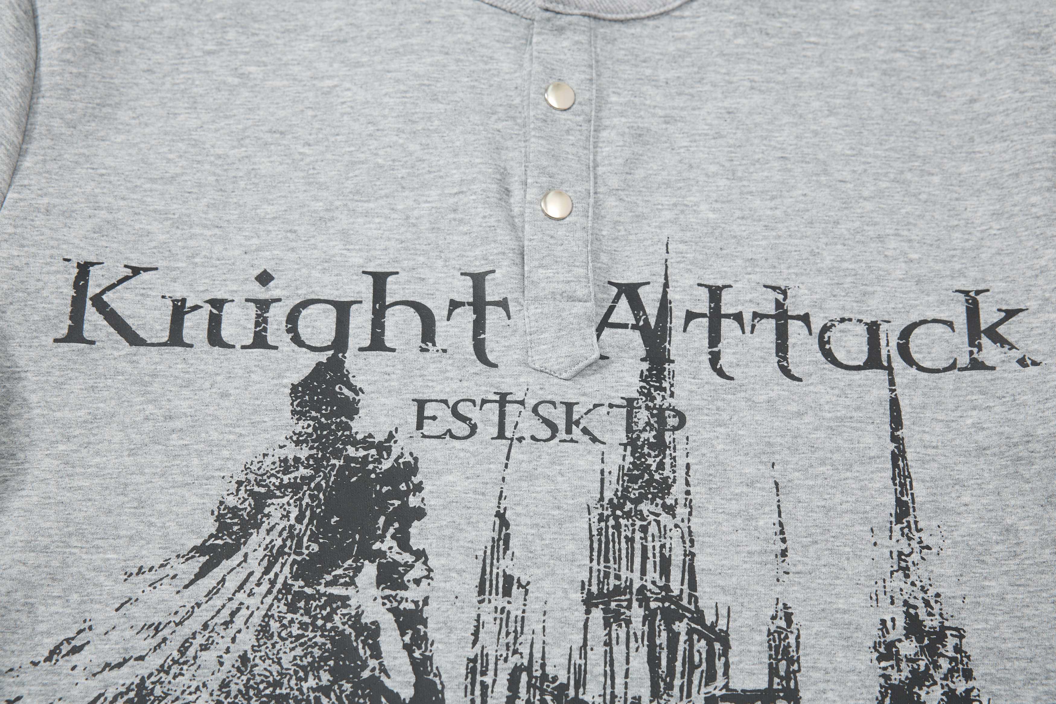 Omirad “Knight Attack Graphic Polo Tee”