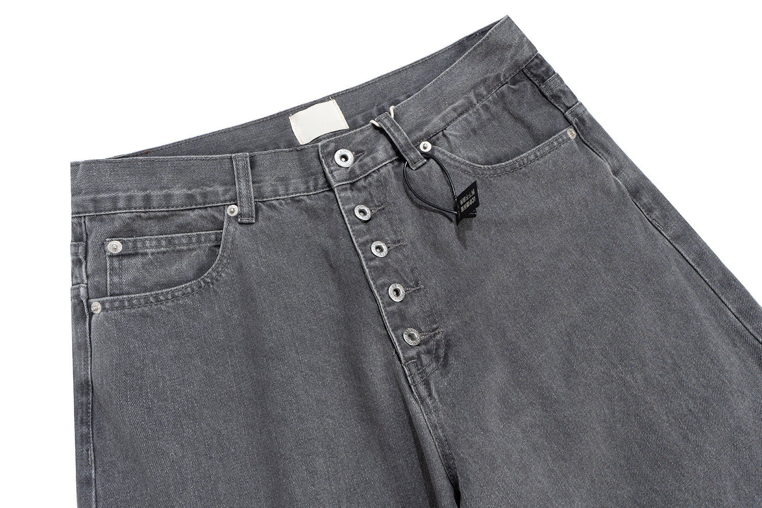 Omirad Button-Fly Washed Denim Pants