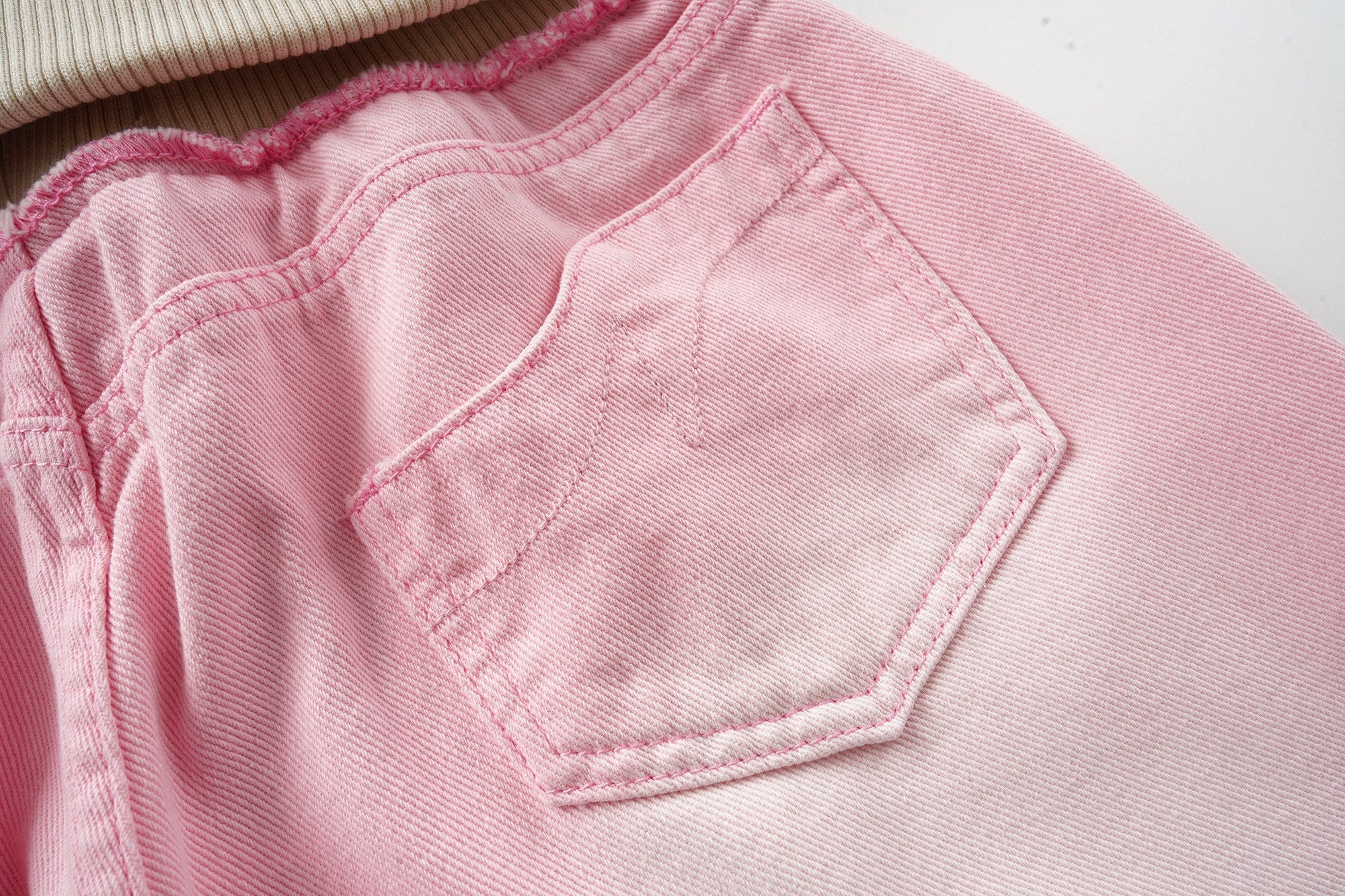 Omirad Pink Washed Wide-Leg Jeans