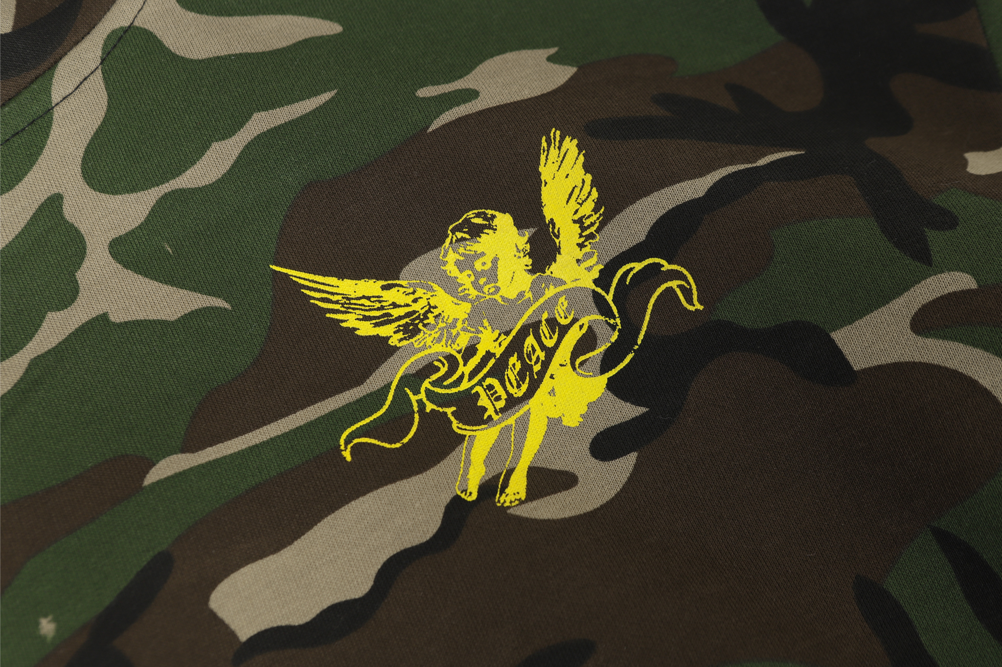 Omirad Camo Angel Graphic Zip Hoodie