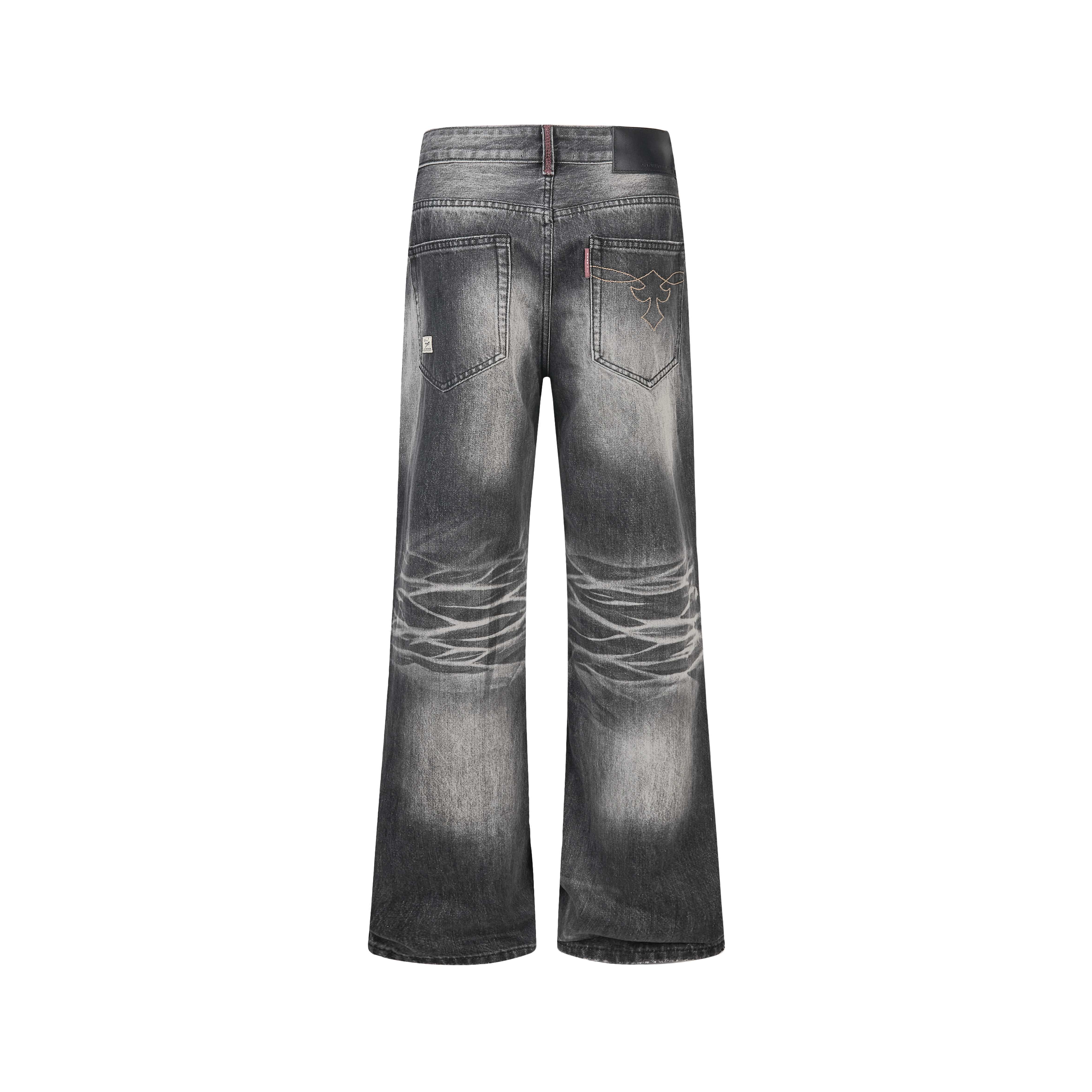 Omirad Vintage Washed Wide-Leg Jeans