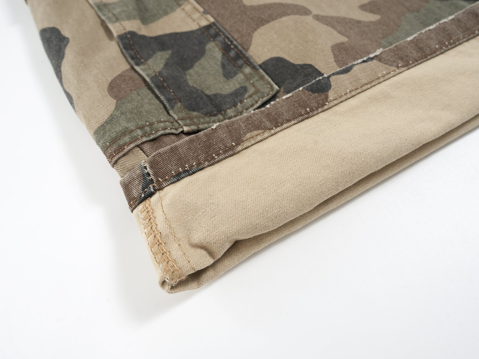 Omirad Distressed Camo Cargo Shorts