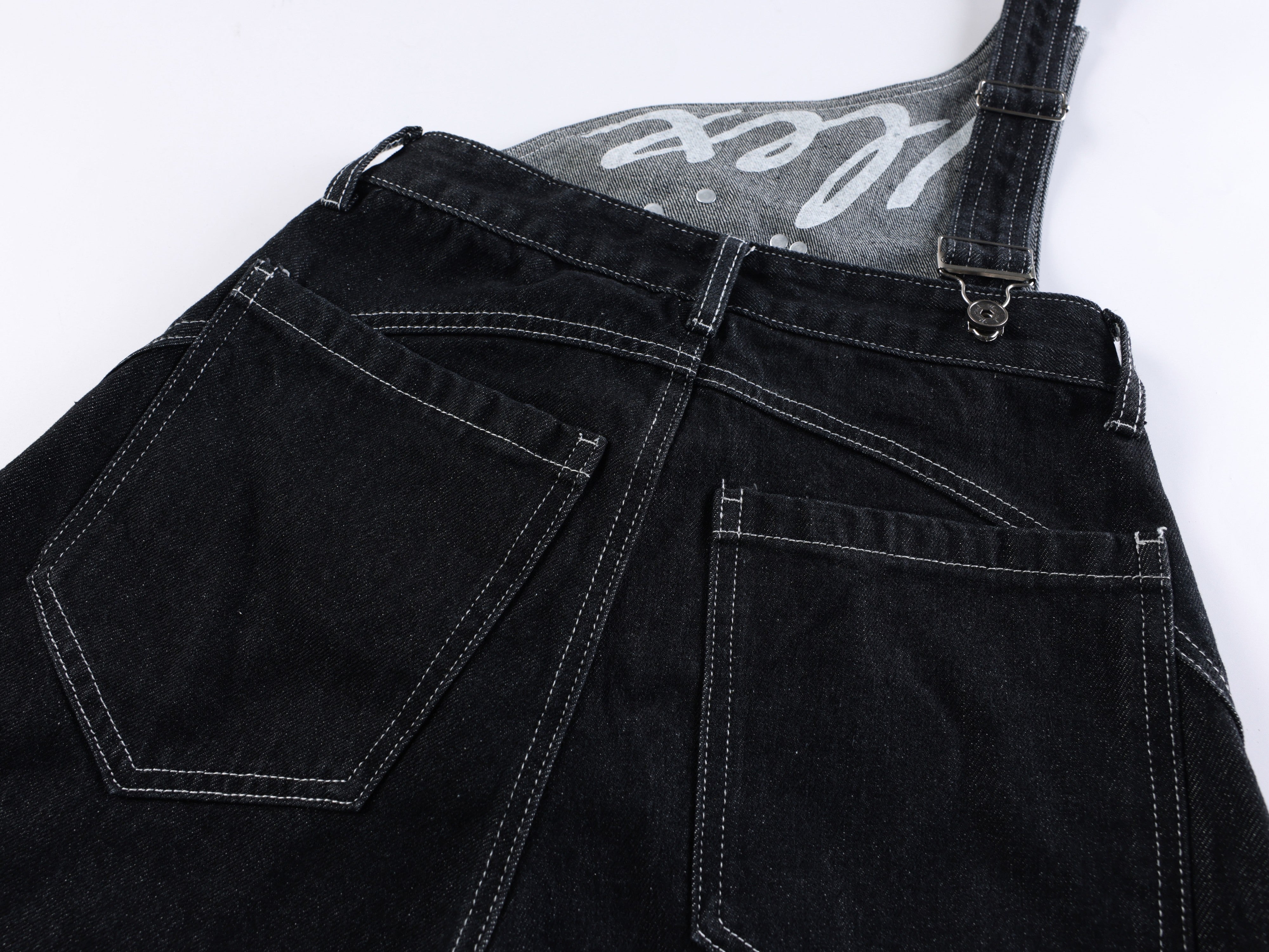 Omirad Hardware Strap Wide-Leg Jeans