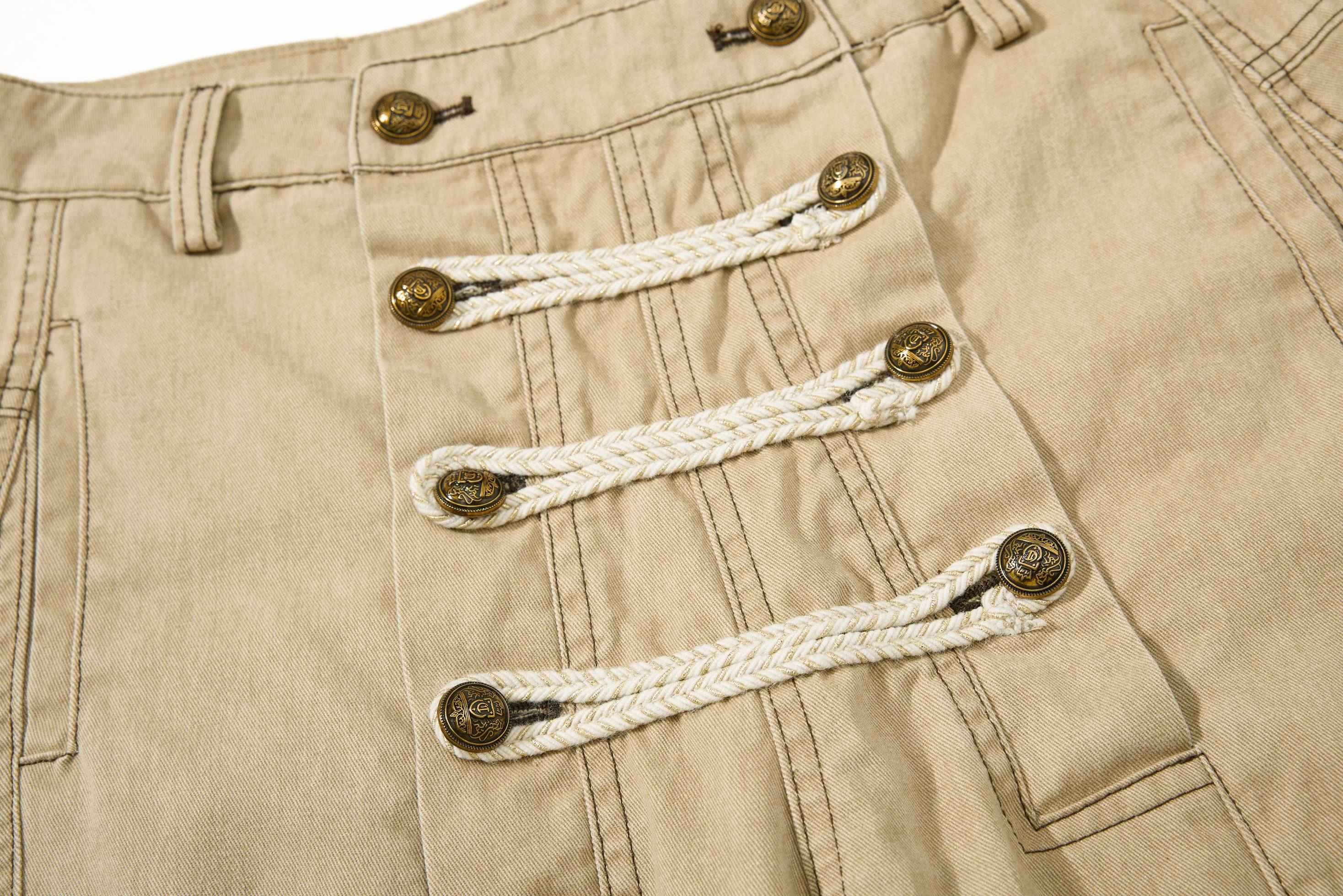 Omirad Military Rope Wide-Leg Pants