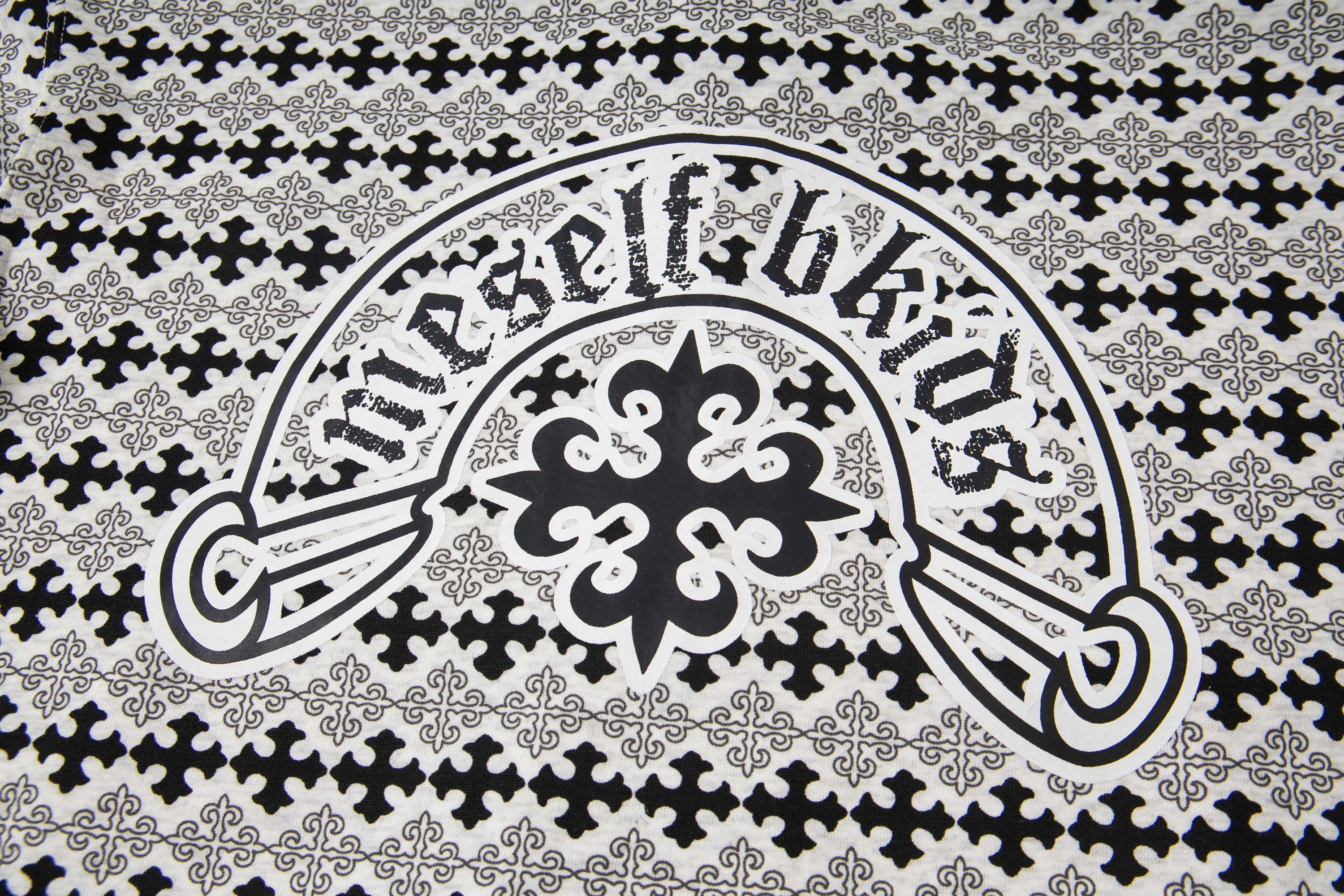 Omirad Gothic Pattern Full-Zip Hoodie