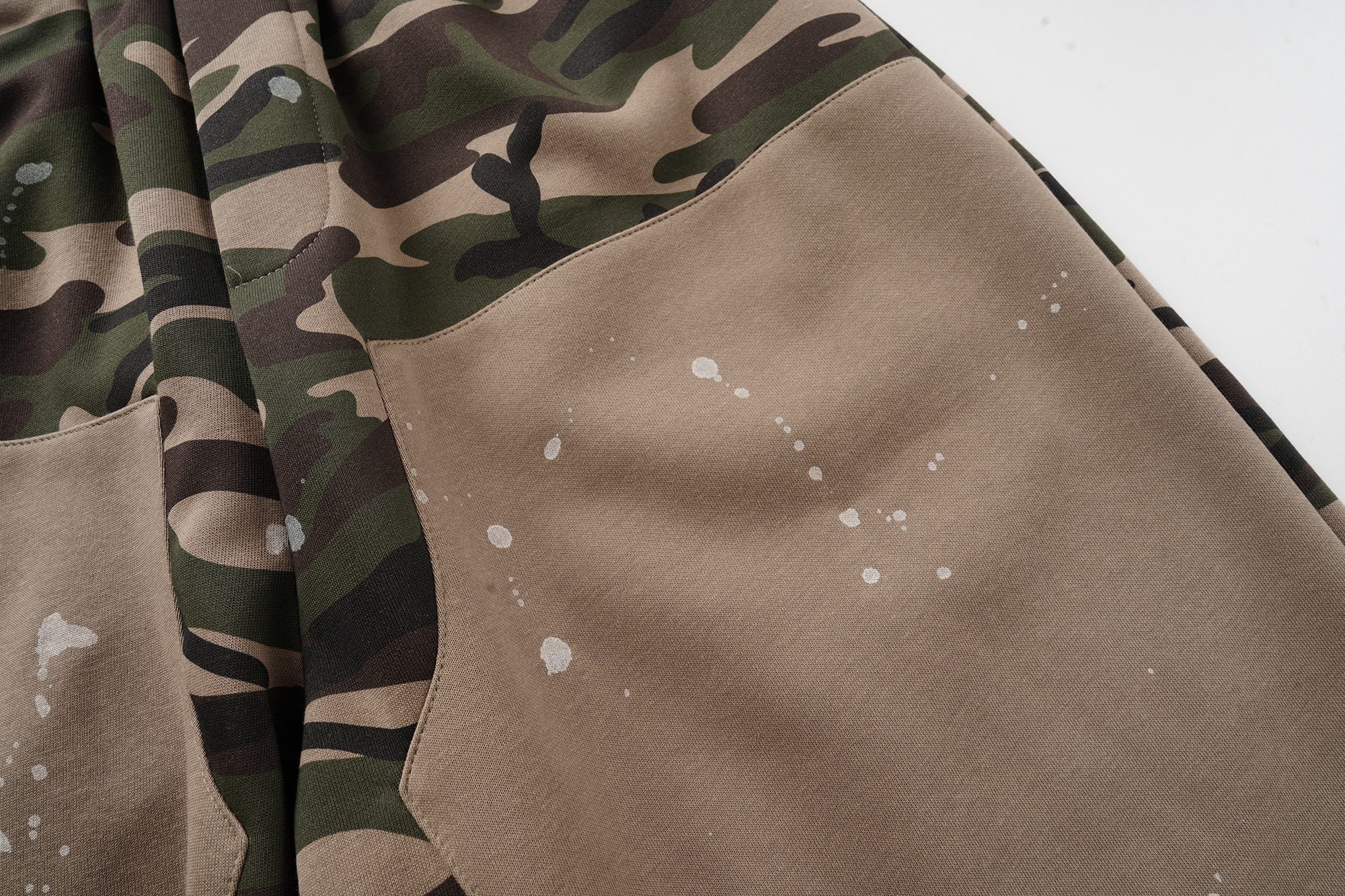 Omirad Camo Patchwork Baggy Shorts