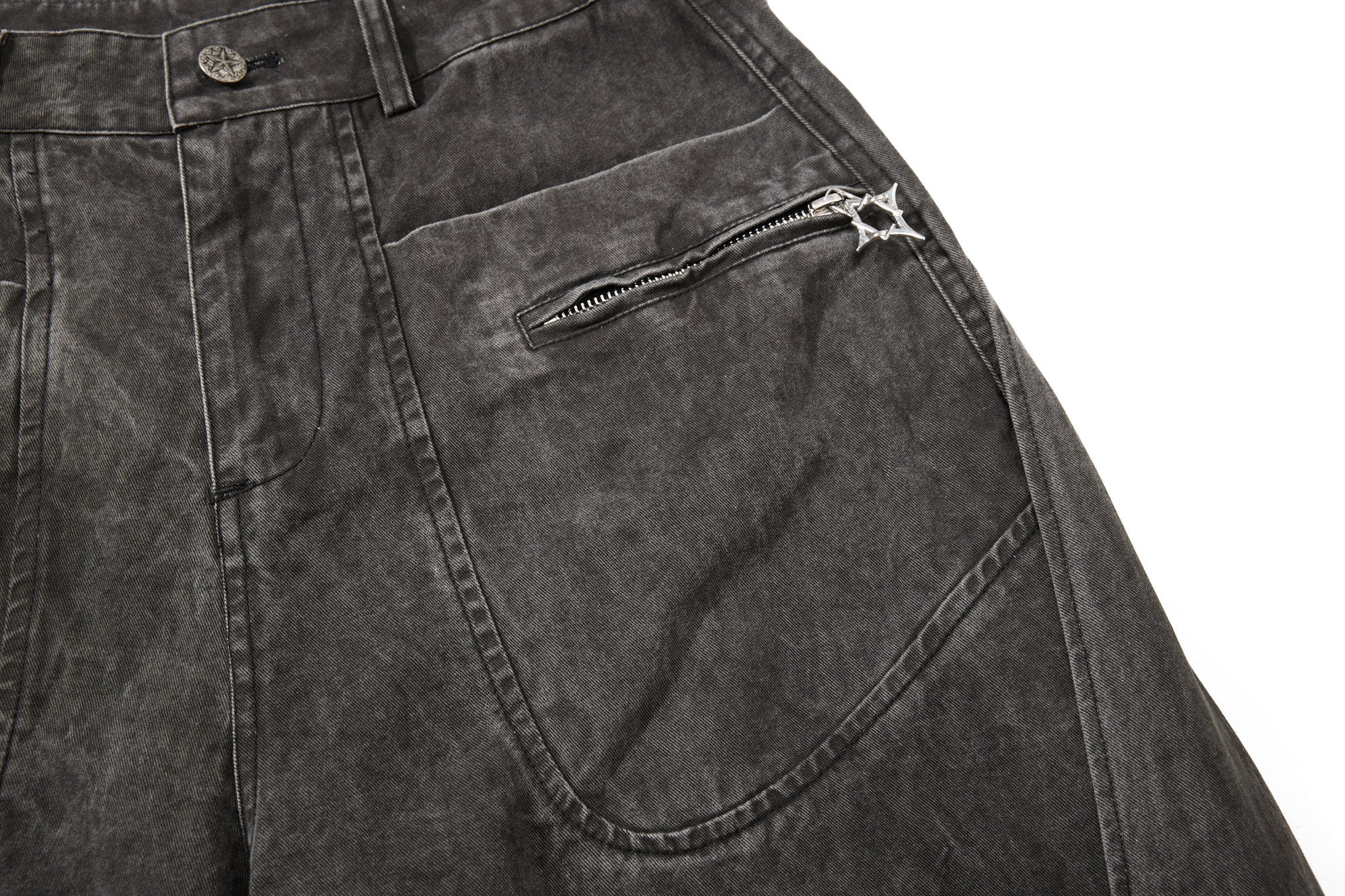 Omirad Washed Balloon Denim Jeans