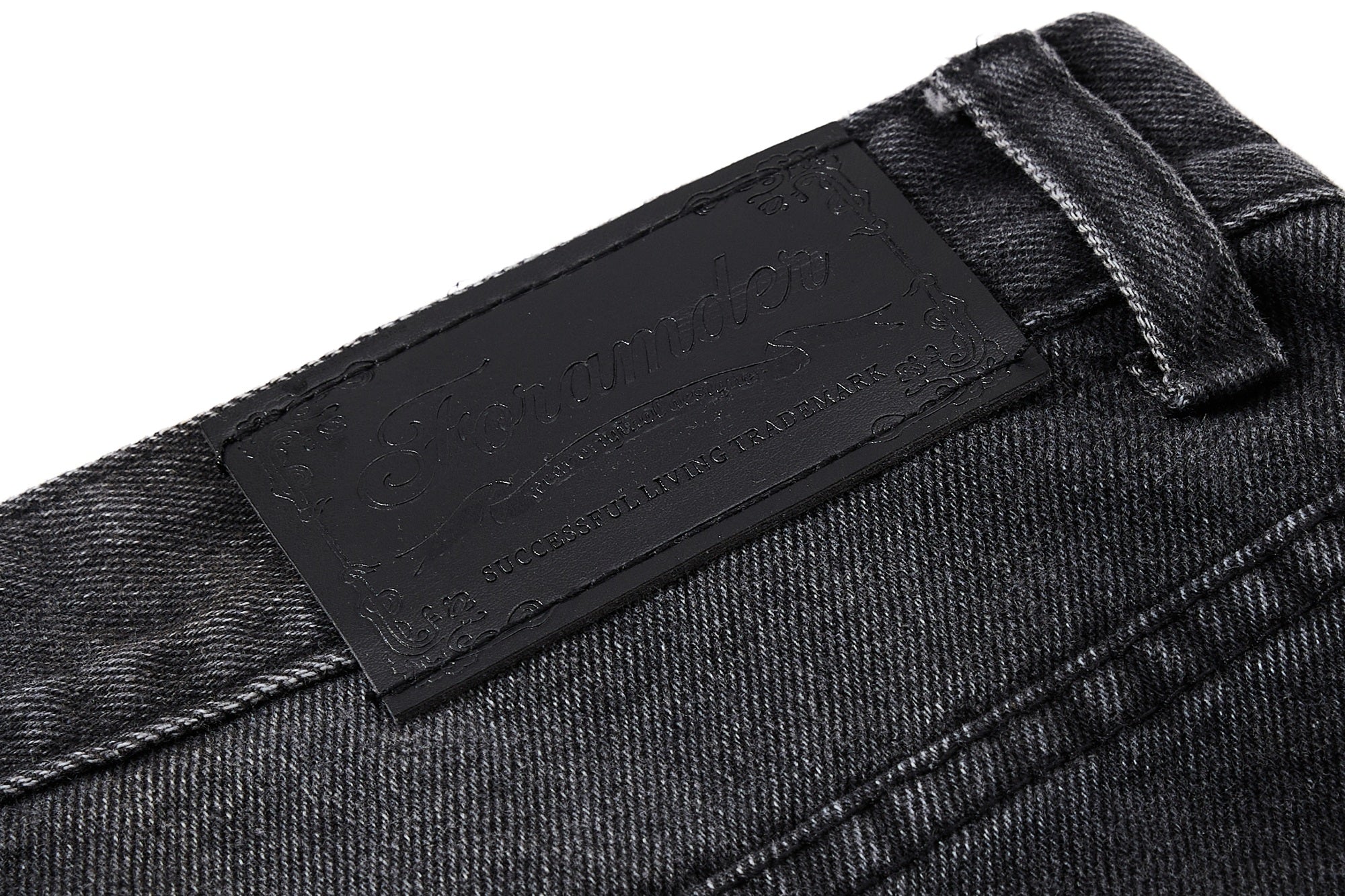 Omirad Graphic Panel Wide-Leg Denim Jeans