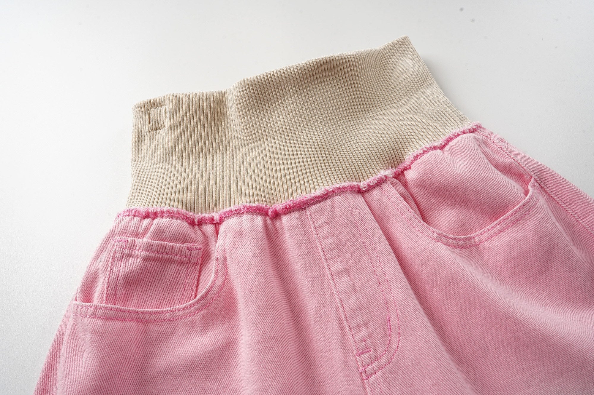 Omirad Pink Washed Wide-Leg Jeans