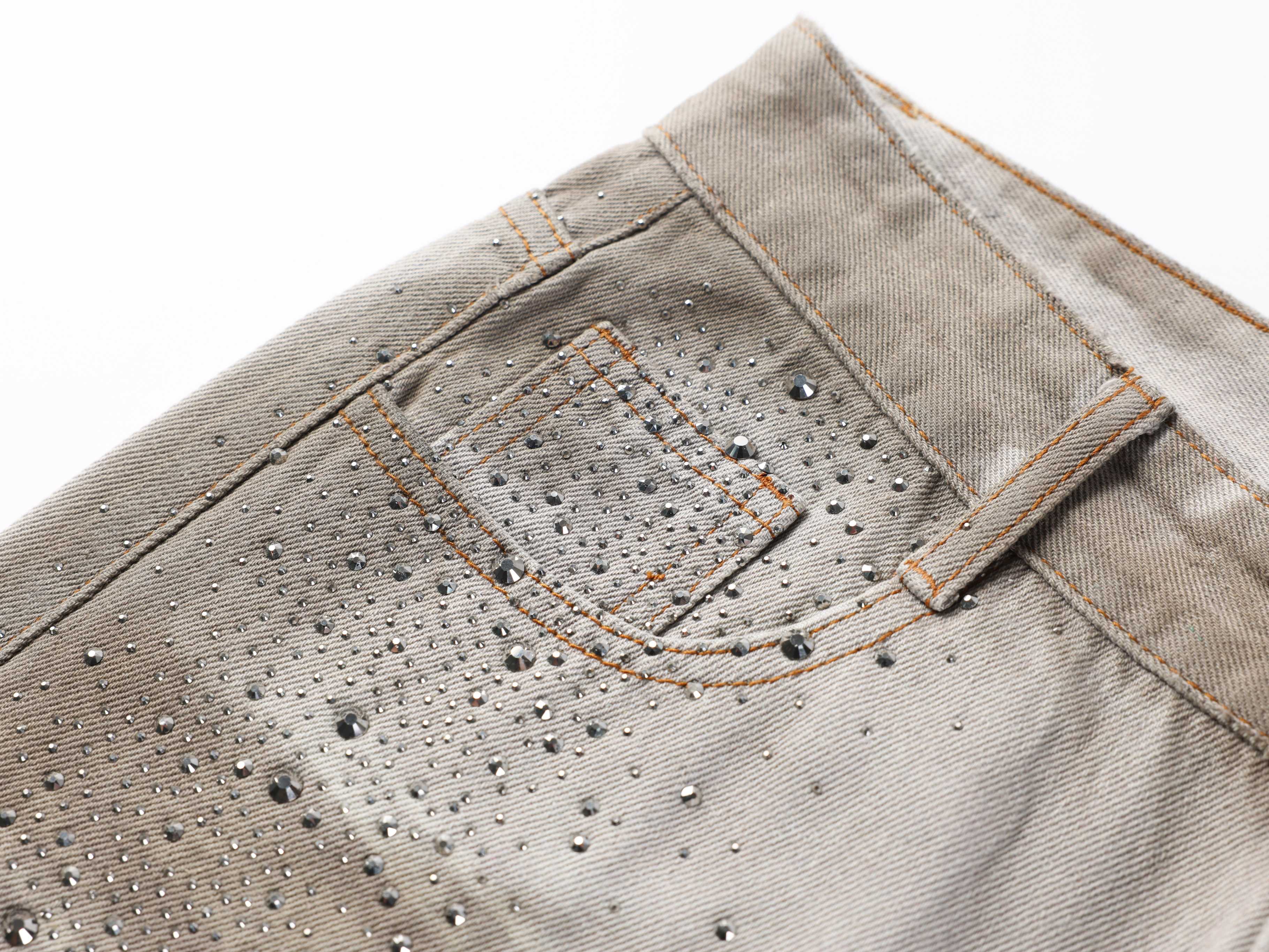 Omirad Washed Balloon Fit Denim Pants