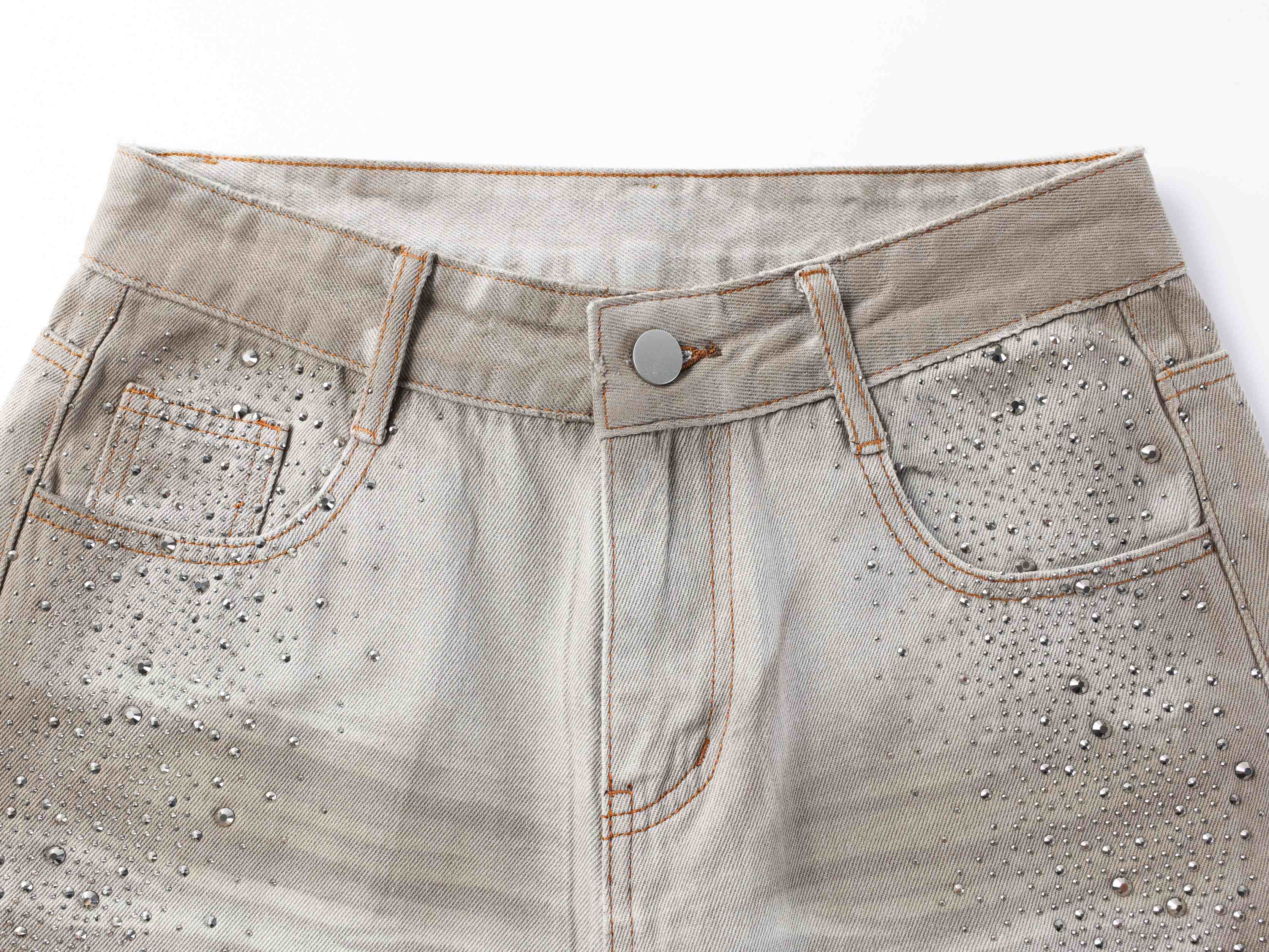 Omirad Washed Balloon Fit Denim Pants