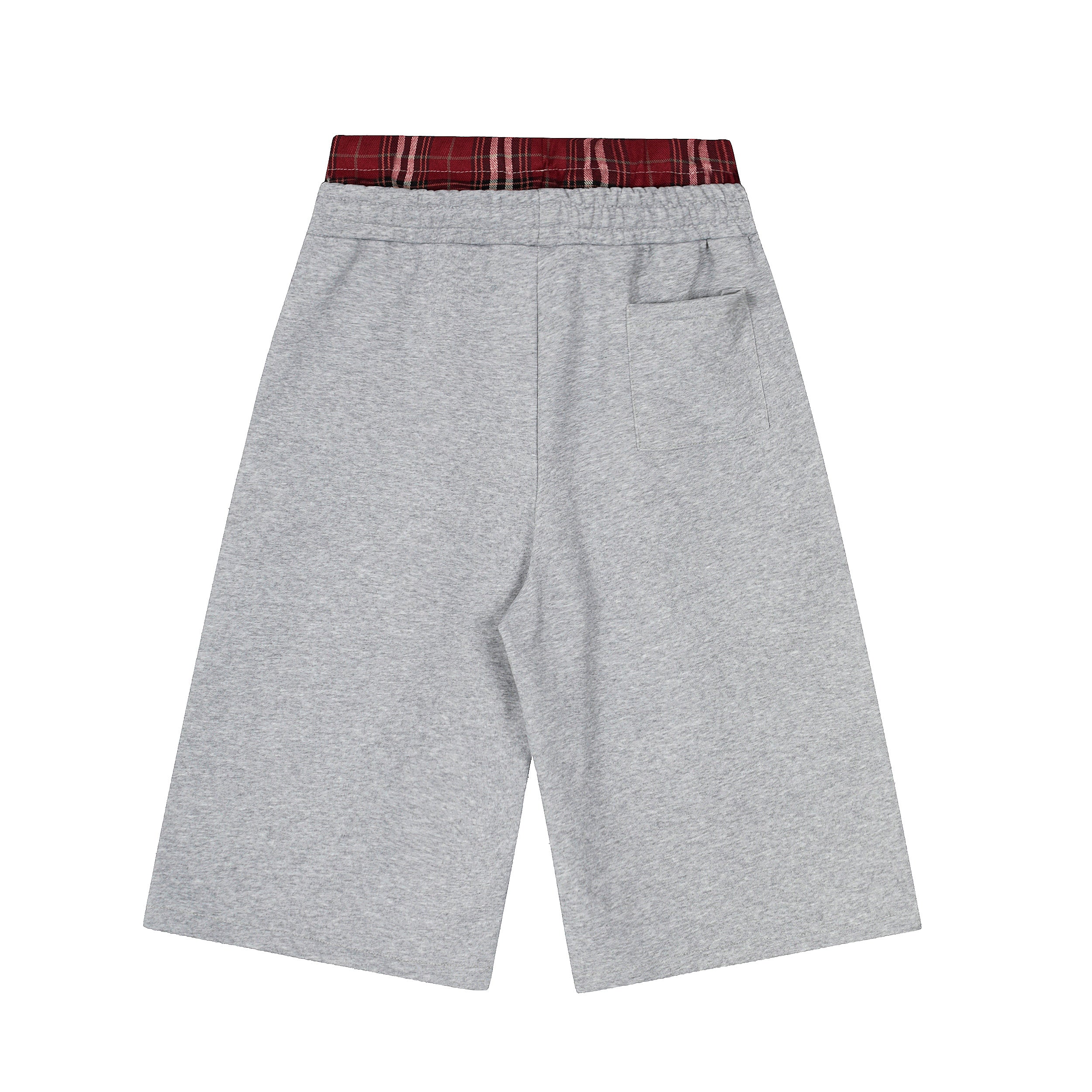 Omirad Plaid-Waist Logo Shorts