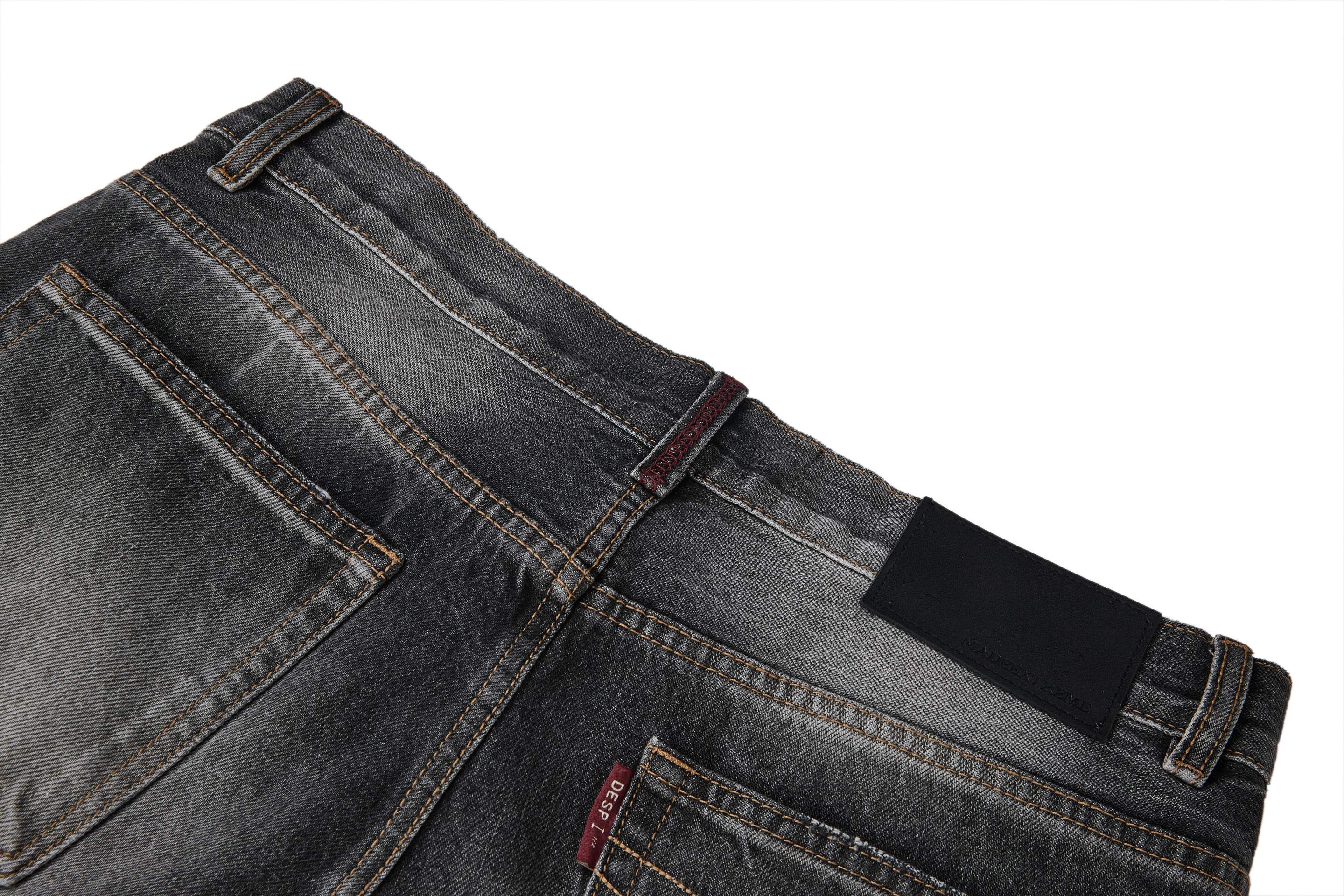Omirad Vintage Faded Wide-Leg Jeans