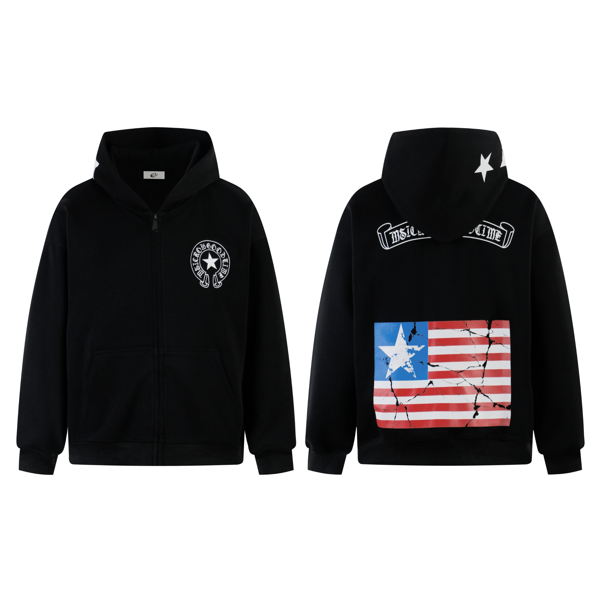 Omirad Camo Flag Zip-Up Hoodie