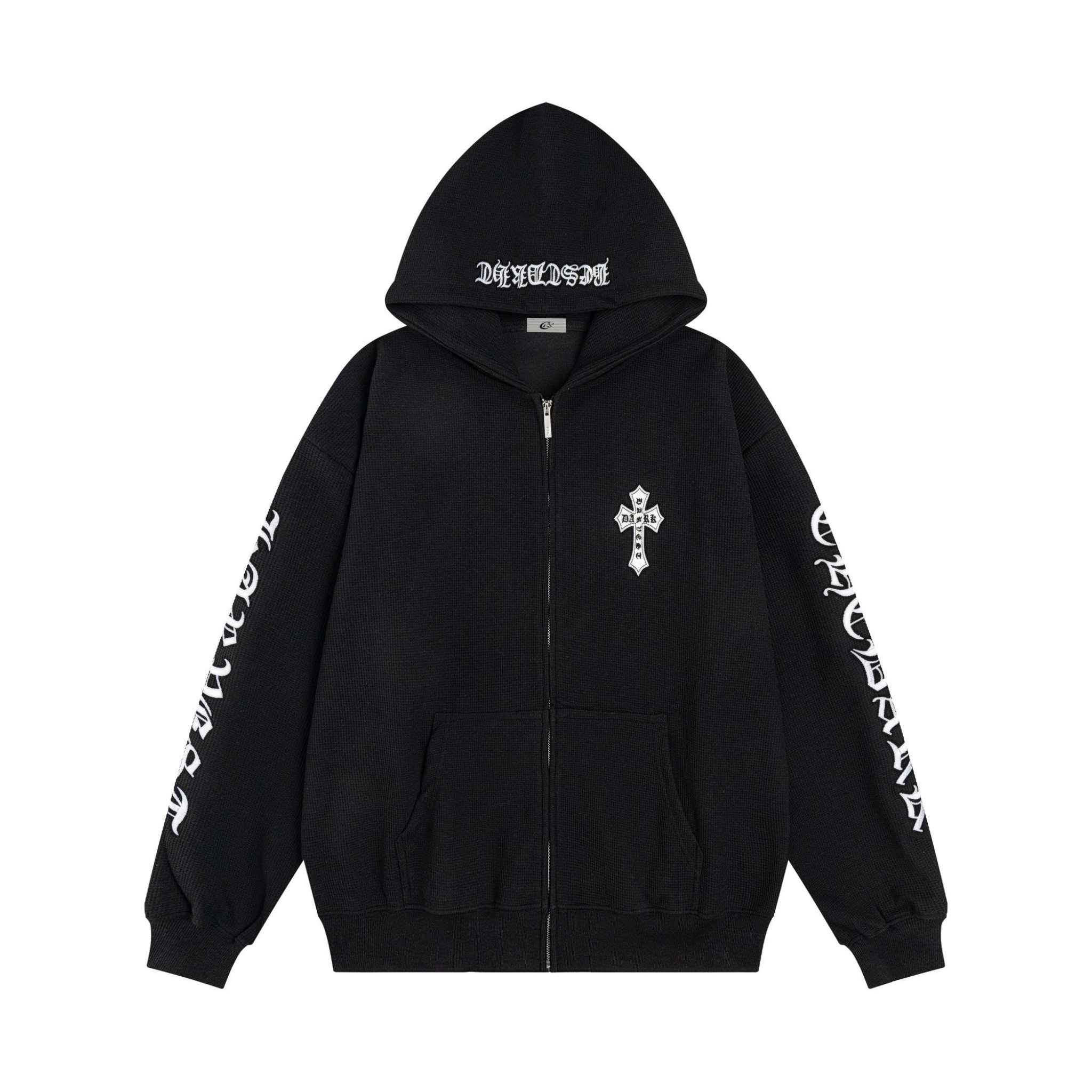 Omirad Gothic Script Zip Hoodie