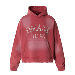 Omirad Vintage Distressed Graphic Hoodie