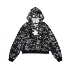 Omirad Starburst Fleece-Lined Zip Hoodie