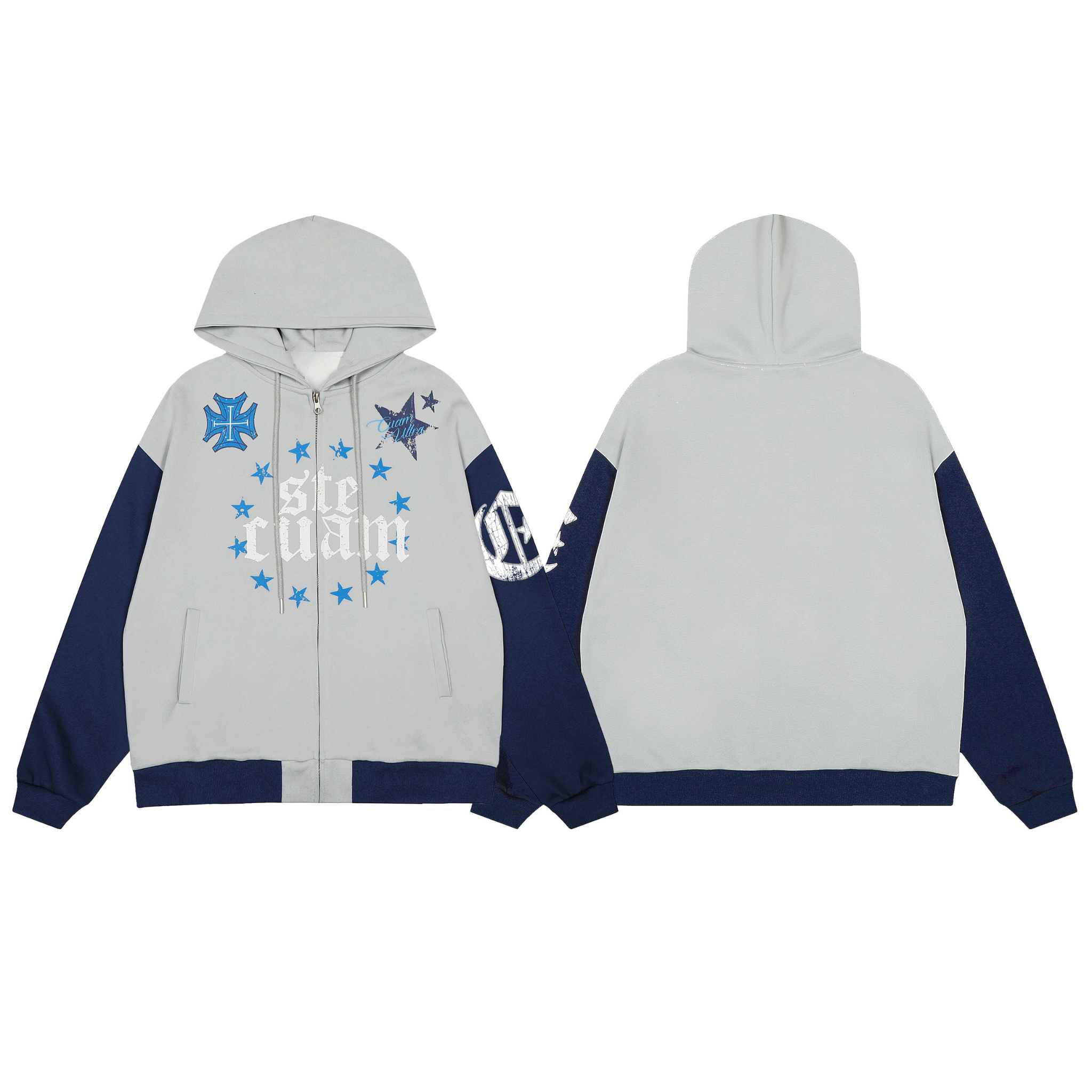 Omirad Star Graphic Zip Hoodie