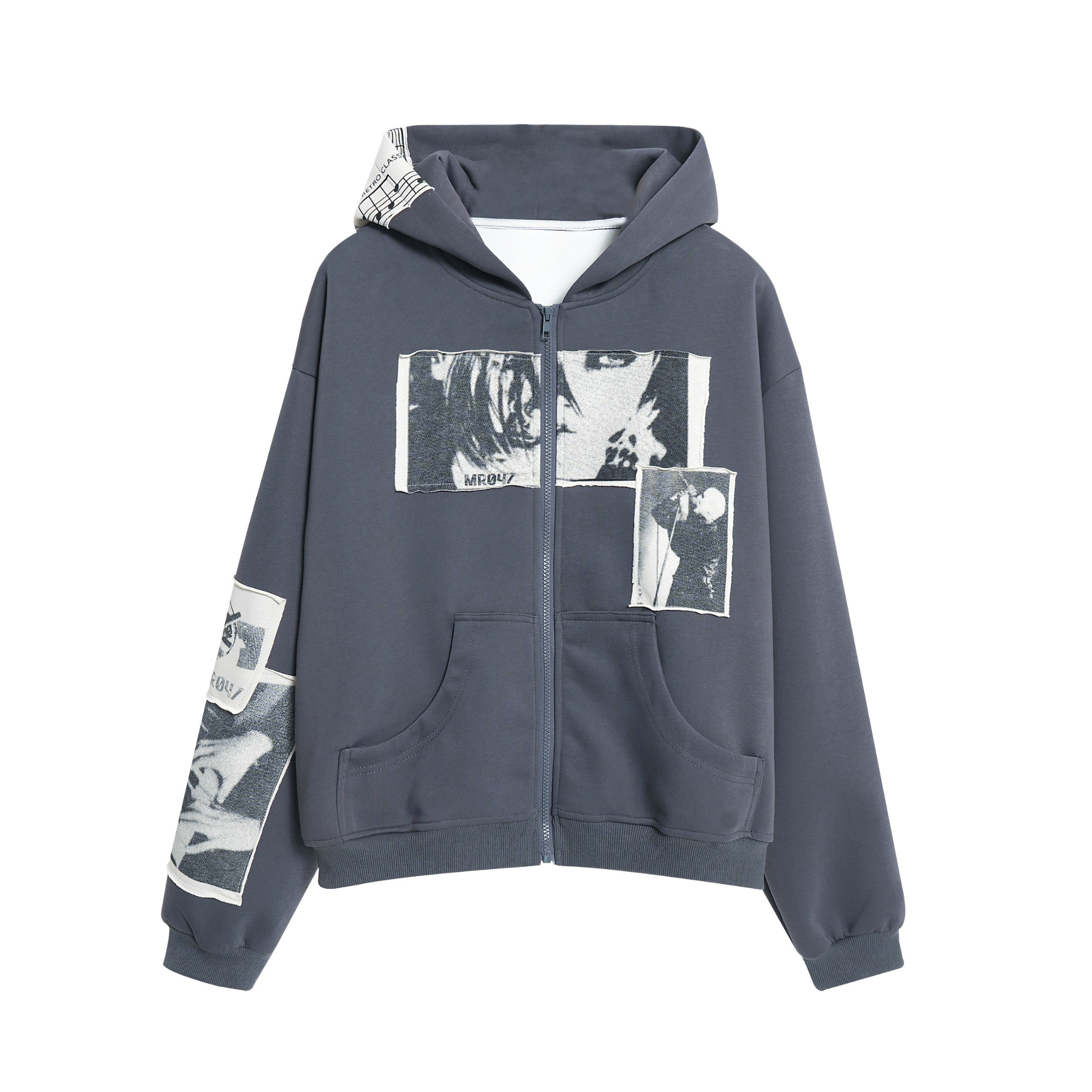 Omirad Photo Collage Zip Hoodie