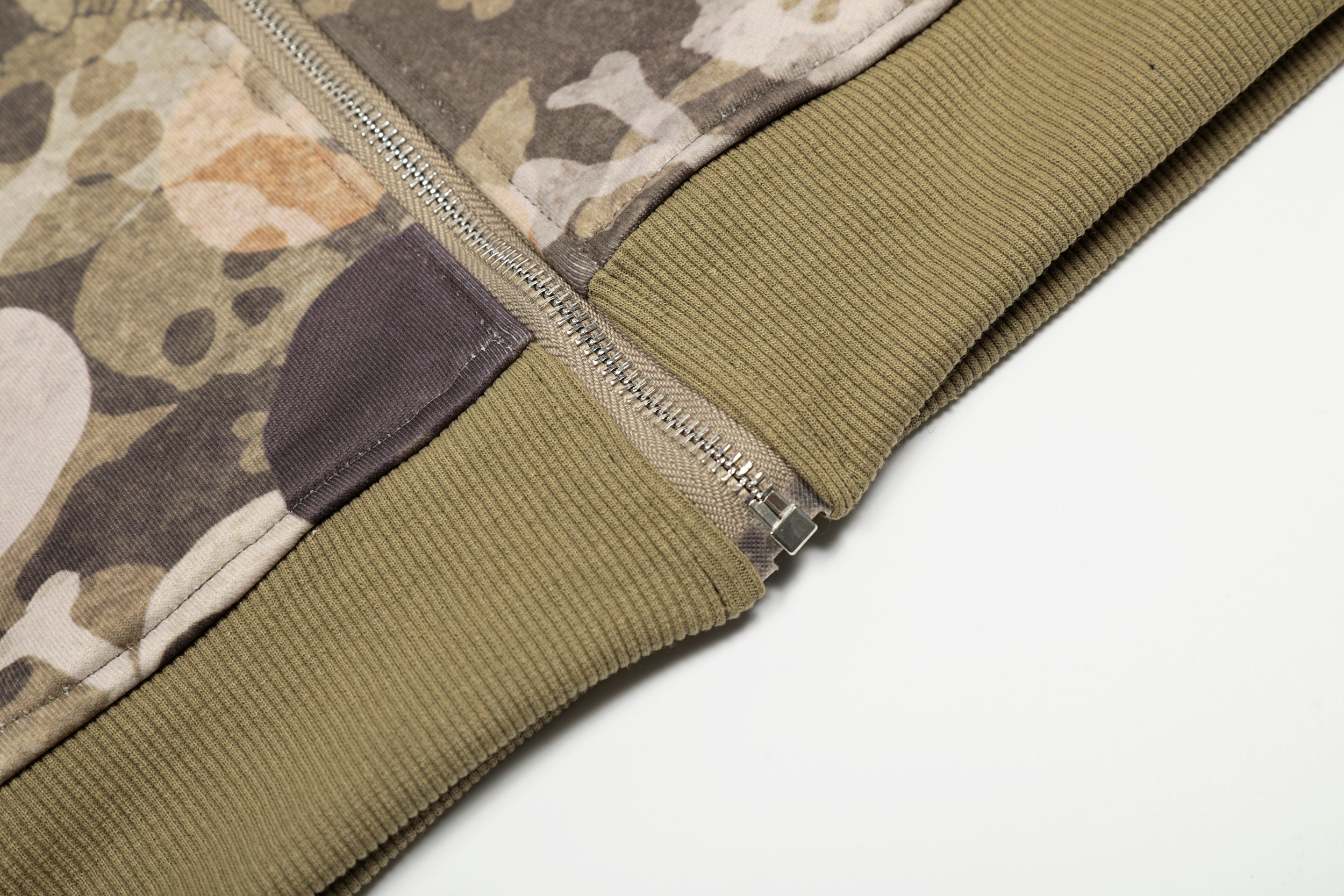 Omirad Skull Camo Fur-Trim Hoodie Jacket