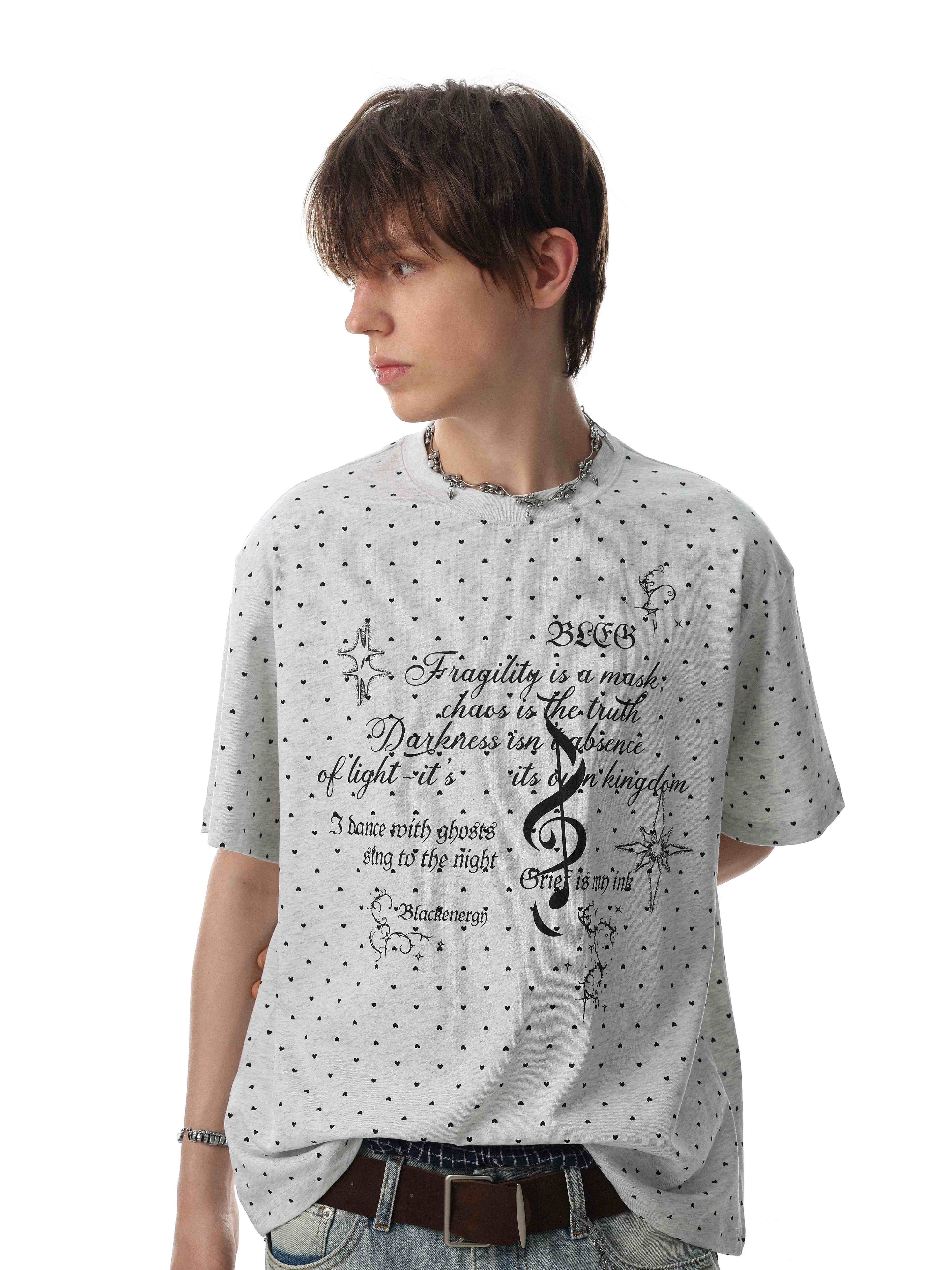 Omirad “Allover Micro-Print Graphic Tee”