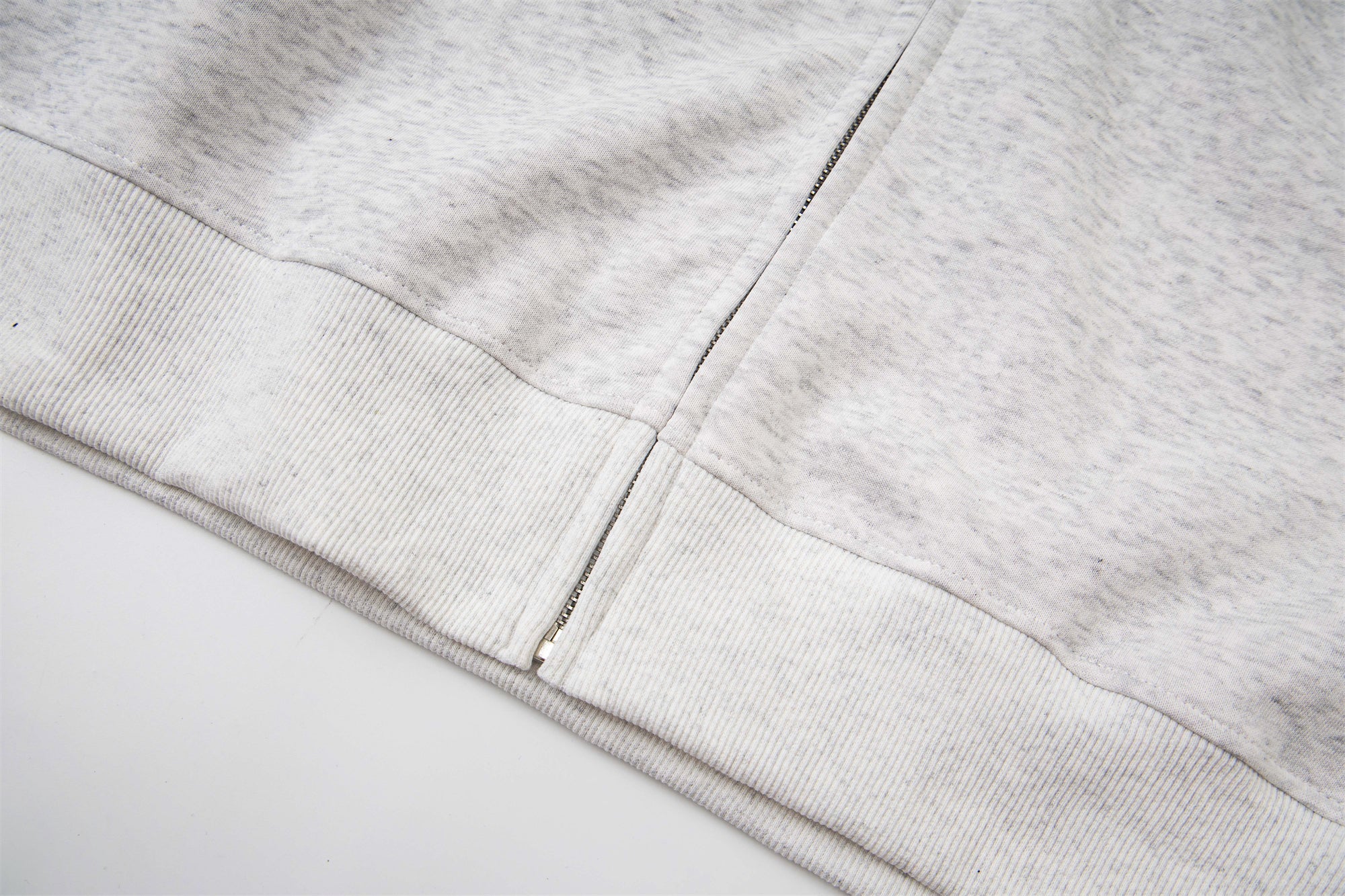 Omirad Plaid-Lined Minimal Zip Hoodie