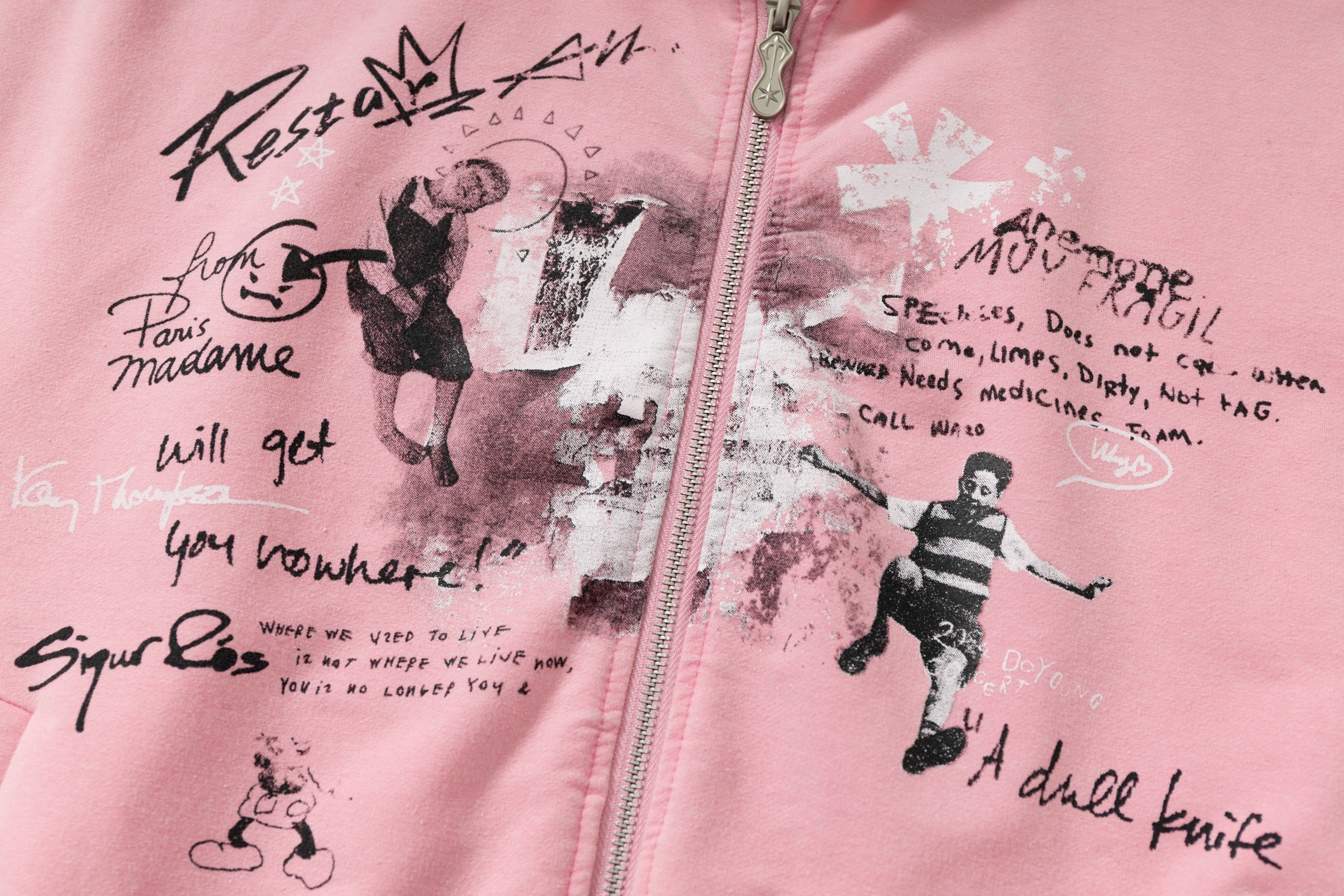 Omirad Gradient Graphic Zip Hoodie