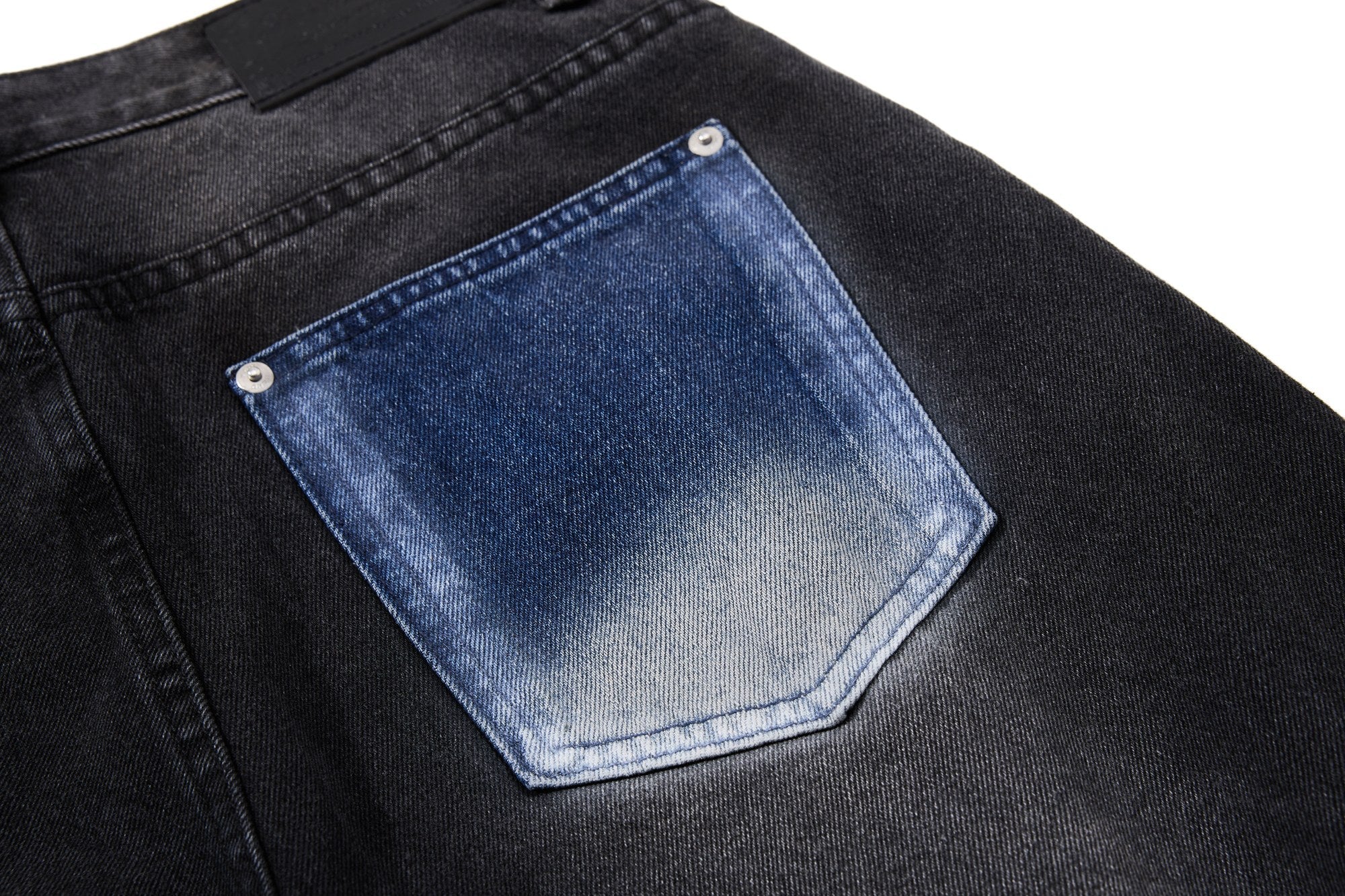 Omirad Graphic Panel Wide-Leg Denim Jeans