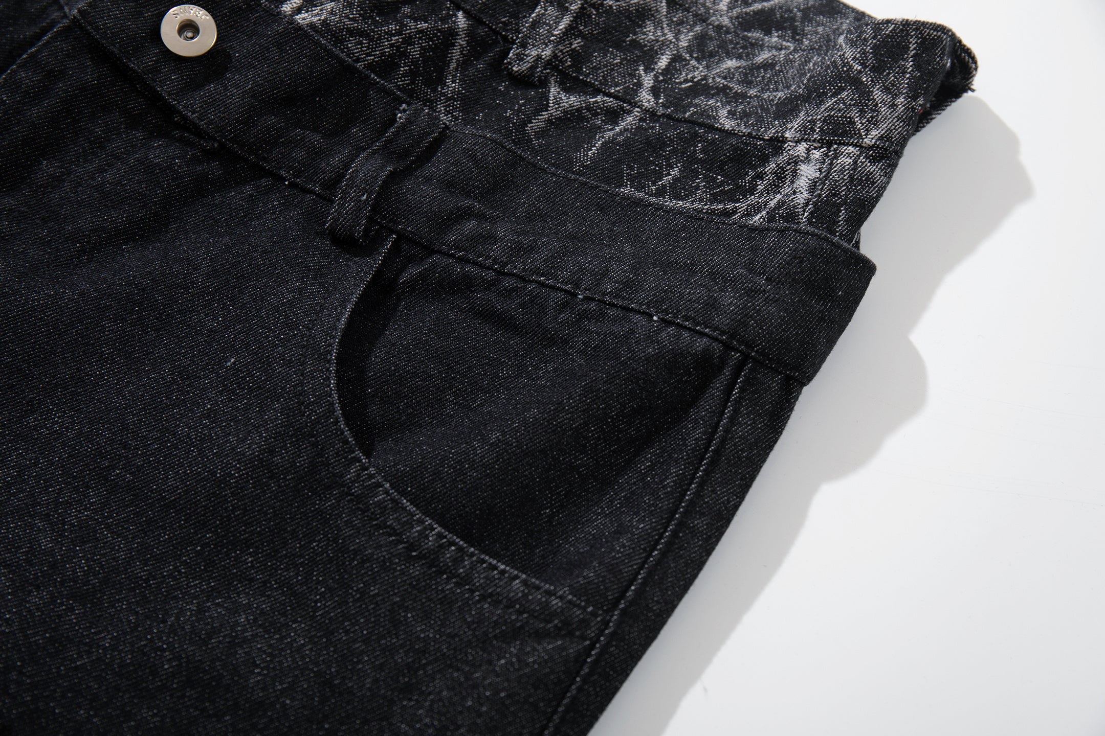 Omirad Cracked Panel Wide-Leg Pants