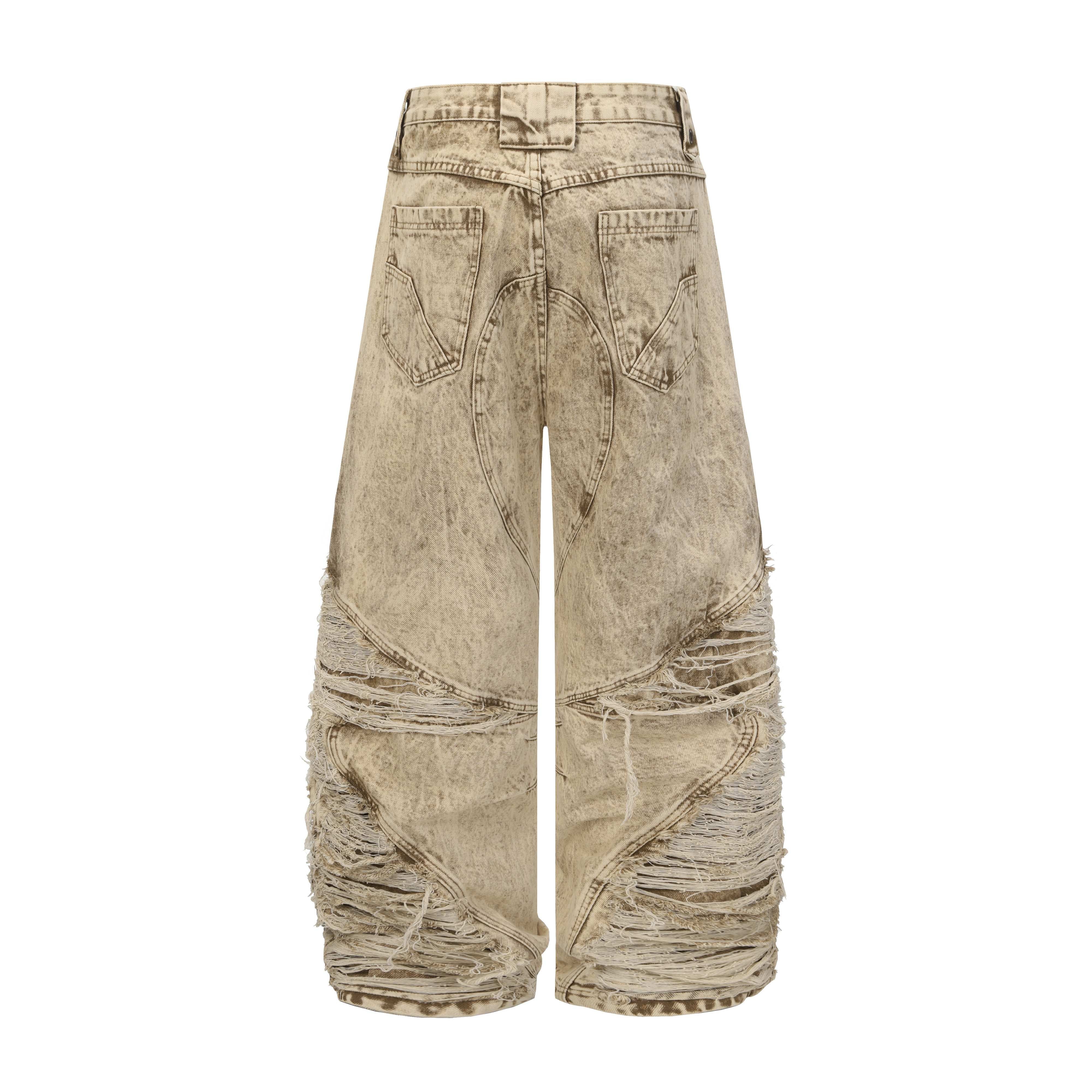 Omirad “Vintage Distressed Panel Jeans”