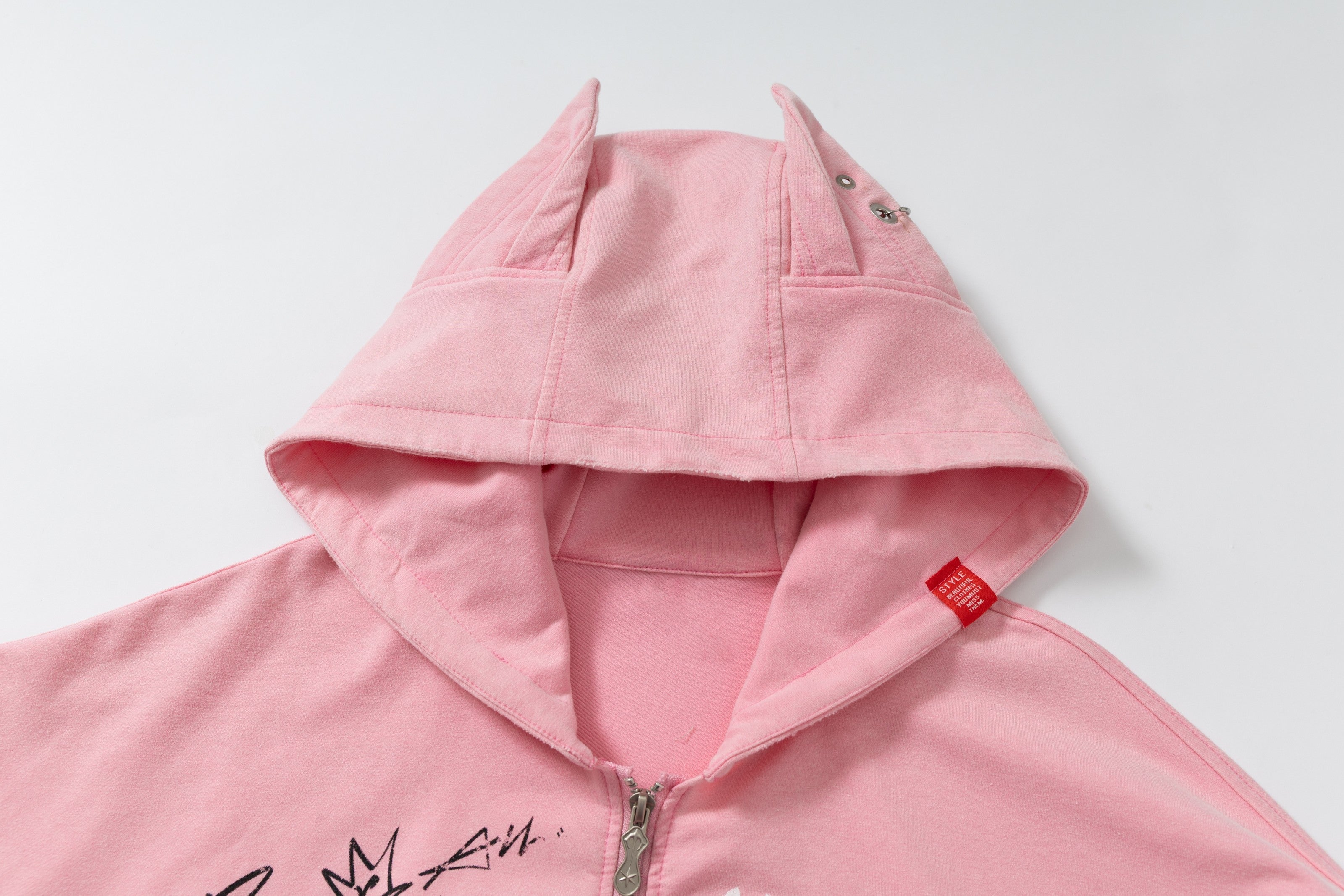 Omirad Gradient Graphic Zip Hoodie