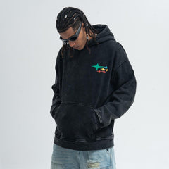 Omirad Graphic Washed Pullover Hoodie