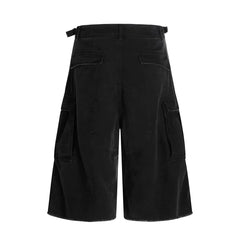 Omirad Washed Layer-Panel Cargo Shorts