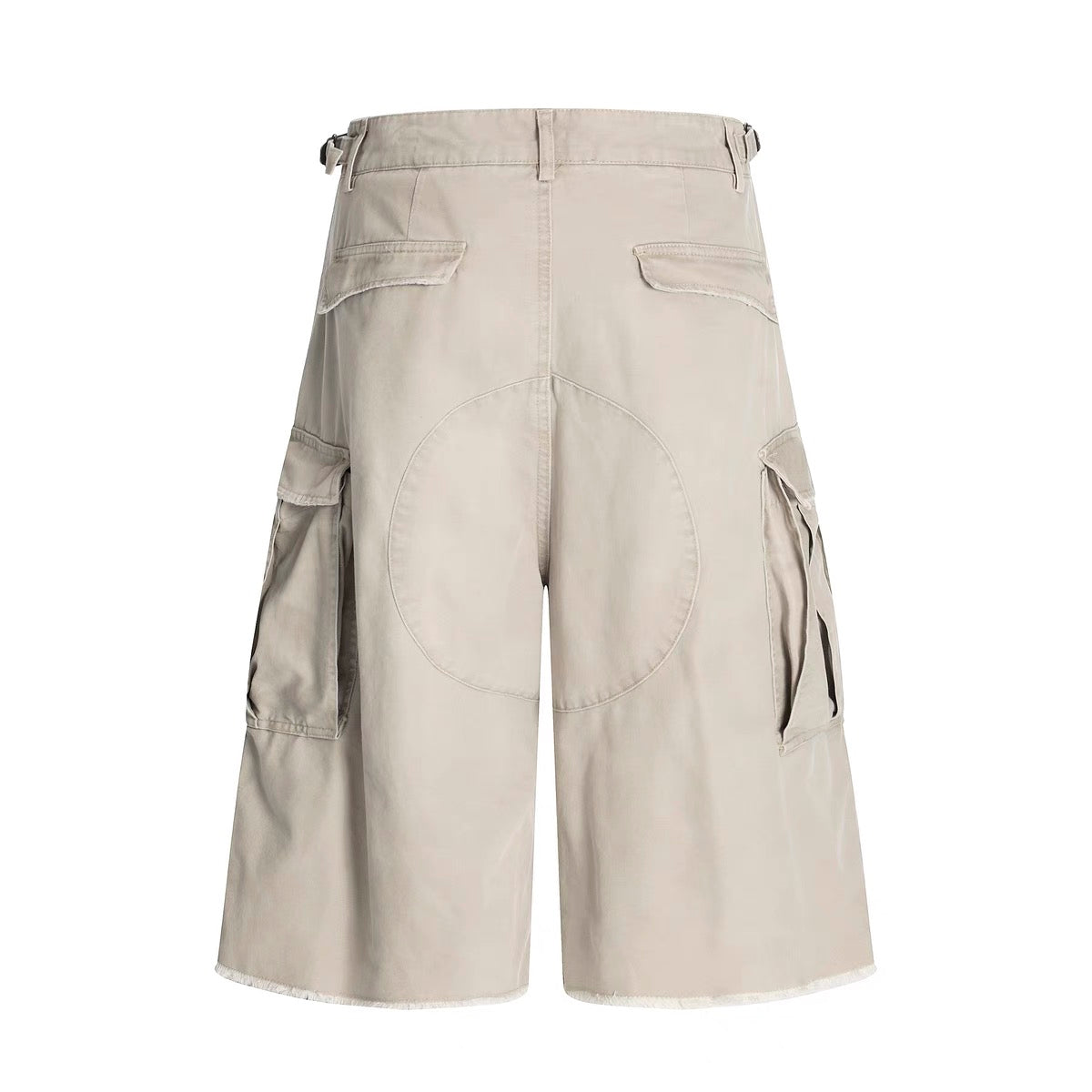 Omirad Washed Layer-Panel Cargo Shorts