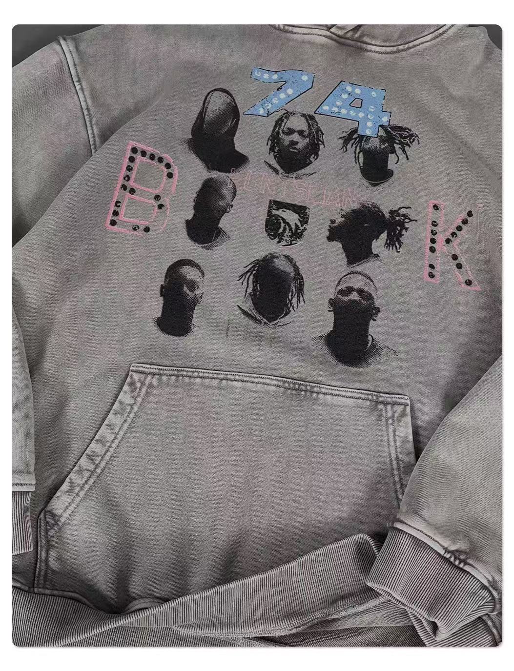 Omirad Vintage Artist Graphic Hoodie
