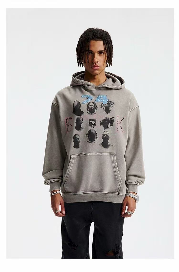 Omirad Vintage Artist Graphic Hoodie