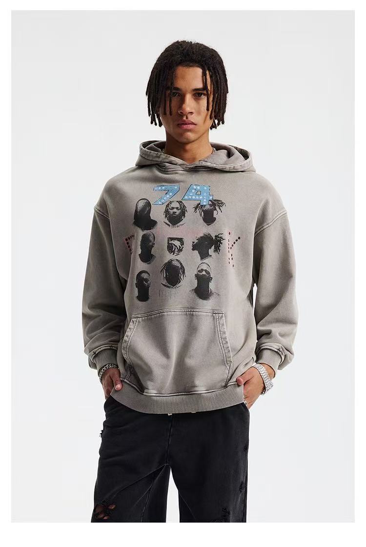 Omirad Vintage Artist Graphic Hoodie