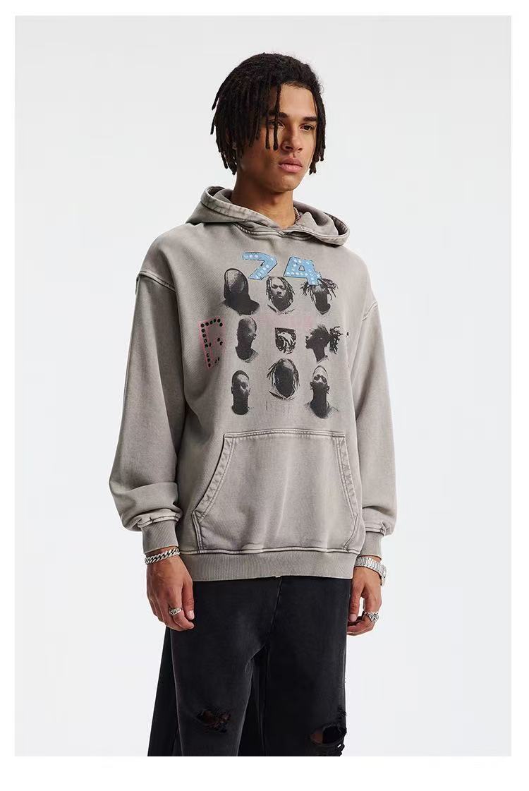 Omirad Vintage Artist Graphic Hoodie