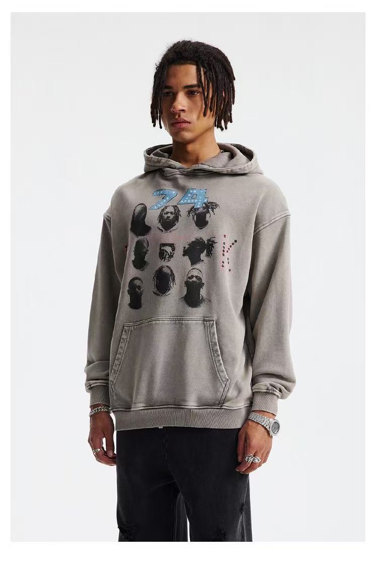 Omirad Vintage Artist Graphic Hoodie