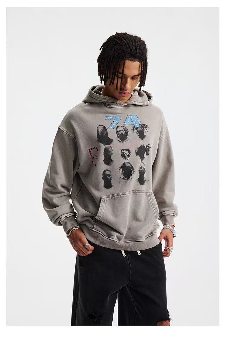 Omirad Vintage Artist Graphic Hoodie