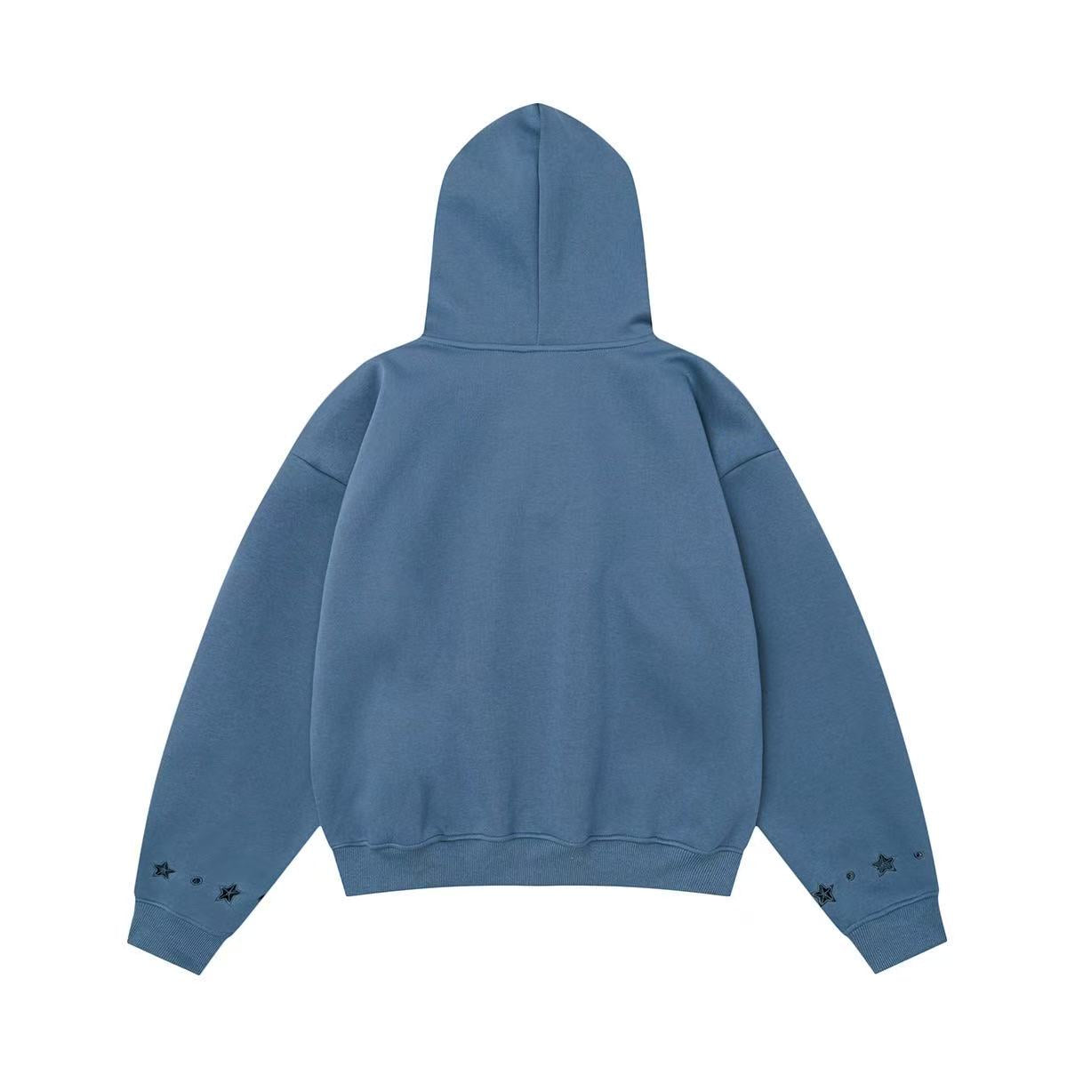 Omirad Star-Studded Graphic Pullover Hoodie