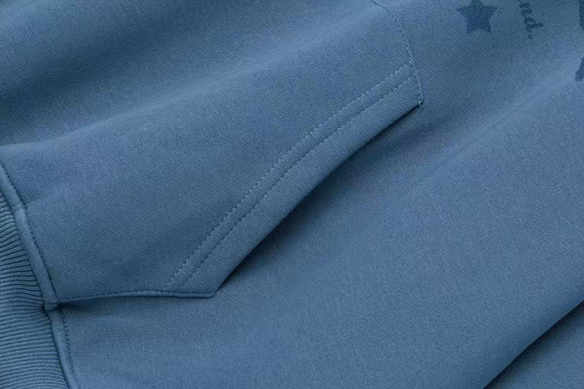 Omirad Star-Studded Graphic Pullover Hoodie