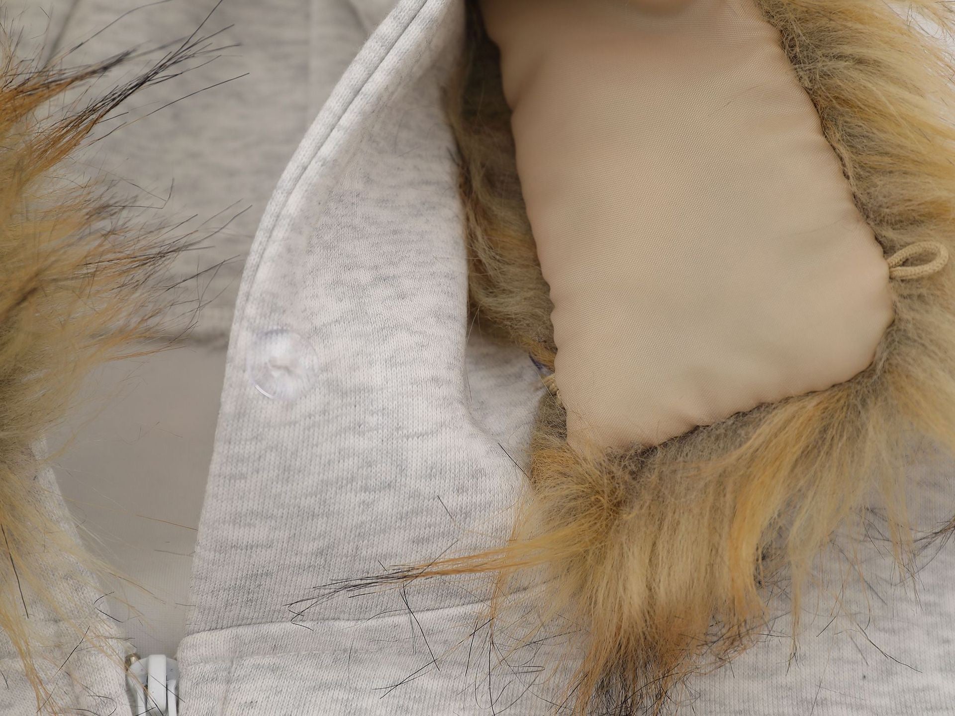 Omirad Fur-Trim Graphic Zip Hoodie
