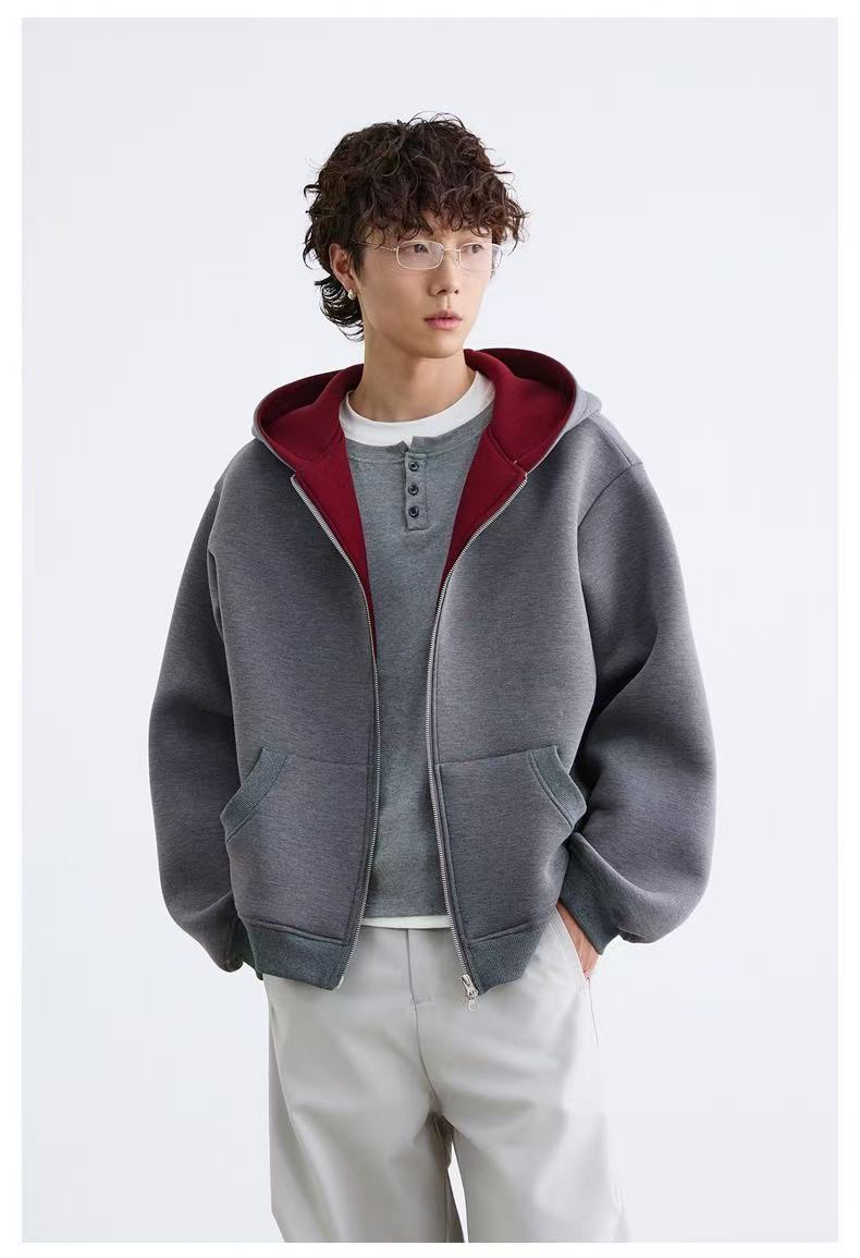 Omirad Dual-Layer Cozy Zip Hoodie