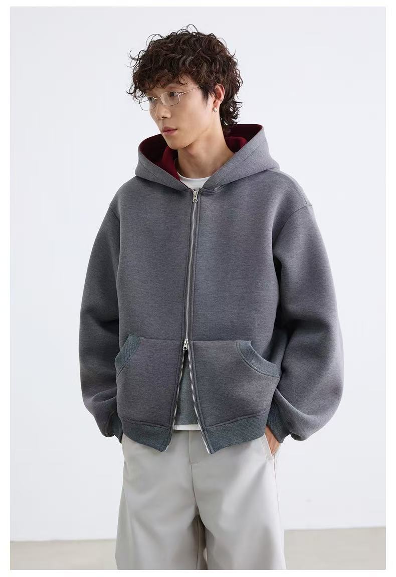 Omirad Dual-Layer Cozy Zip Hoodie
