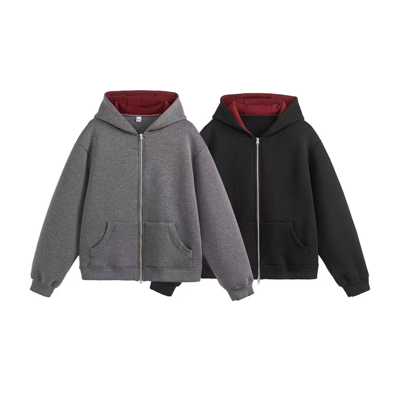 Omirad Dual-Layer Cozy Zip Hoodie