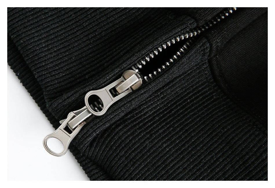Omirad Printed Zip-Up Hoodie