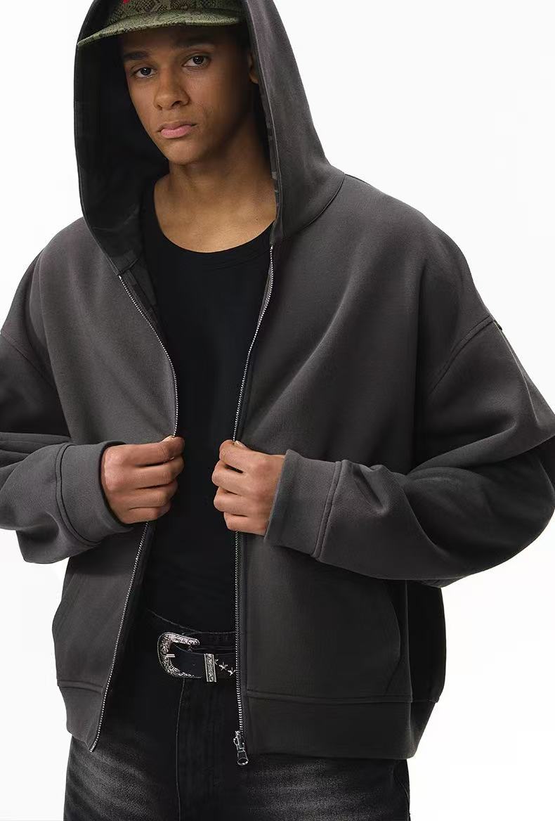 Omirad Reversible Camo Zip-Up Hoodie